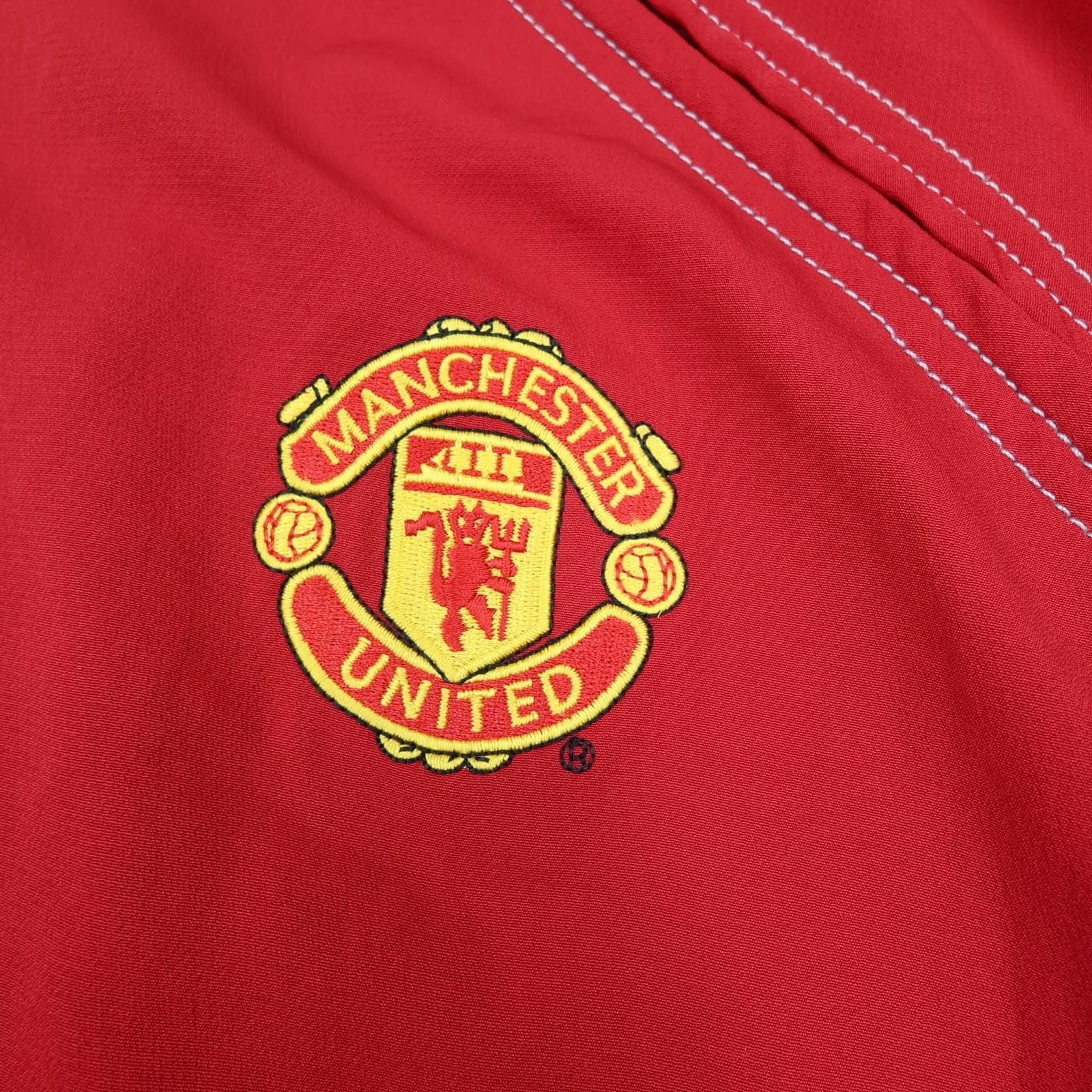 Manchester United Jacket Mens Medium Red 2004 2005 Football Nike Tracksuit Top photo 5