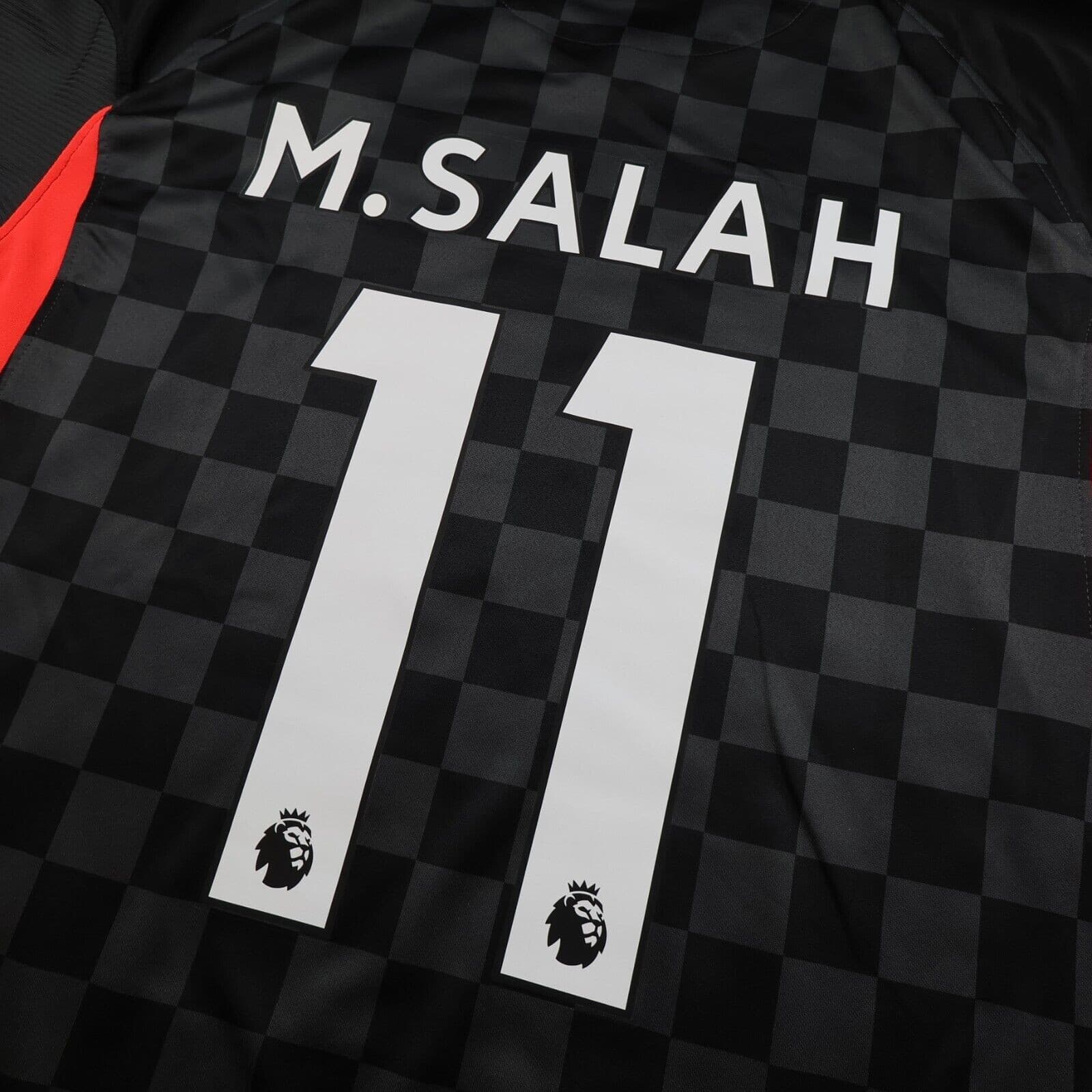 Liverpool Shirt Large Black Away Kit 2020 2021 Nike Soccer Jersey Mo Salah 11 photo 7