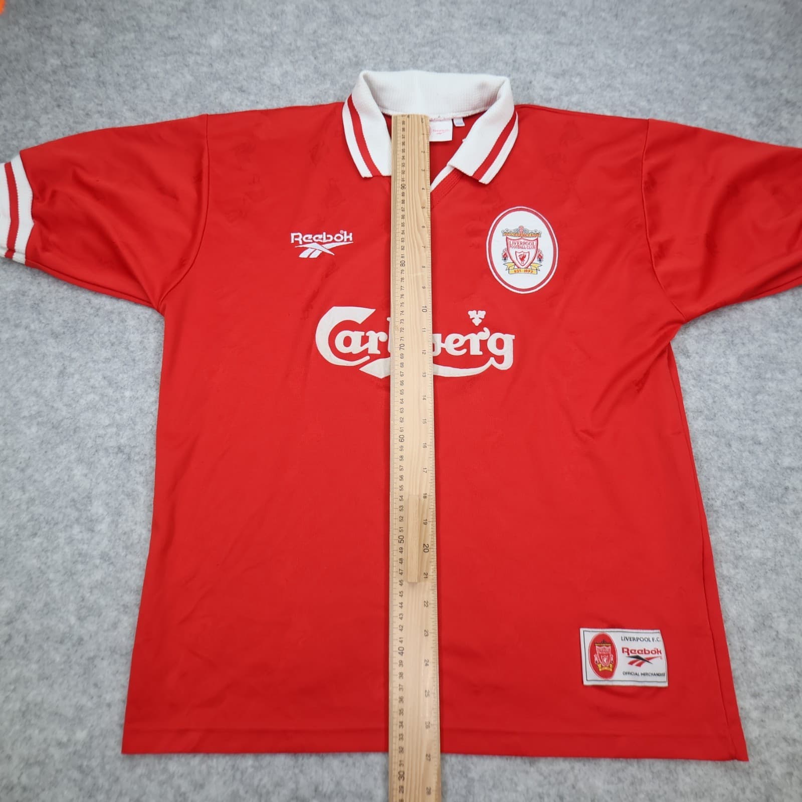 Vintage Liverpool Shirt Large Red Home Kit 1996 1997 Reebok Jersey 42/44 90s photo 13
