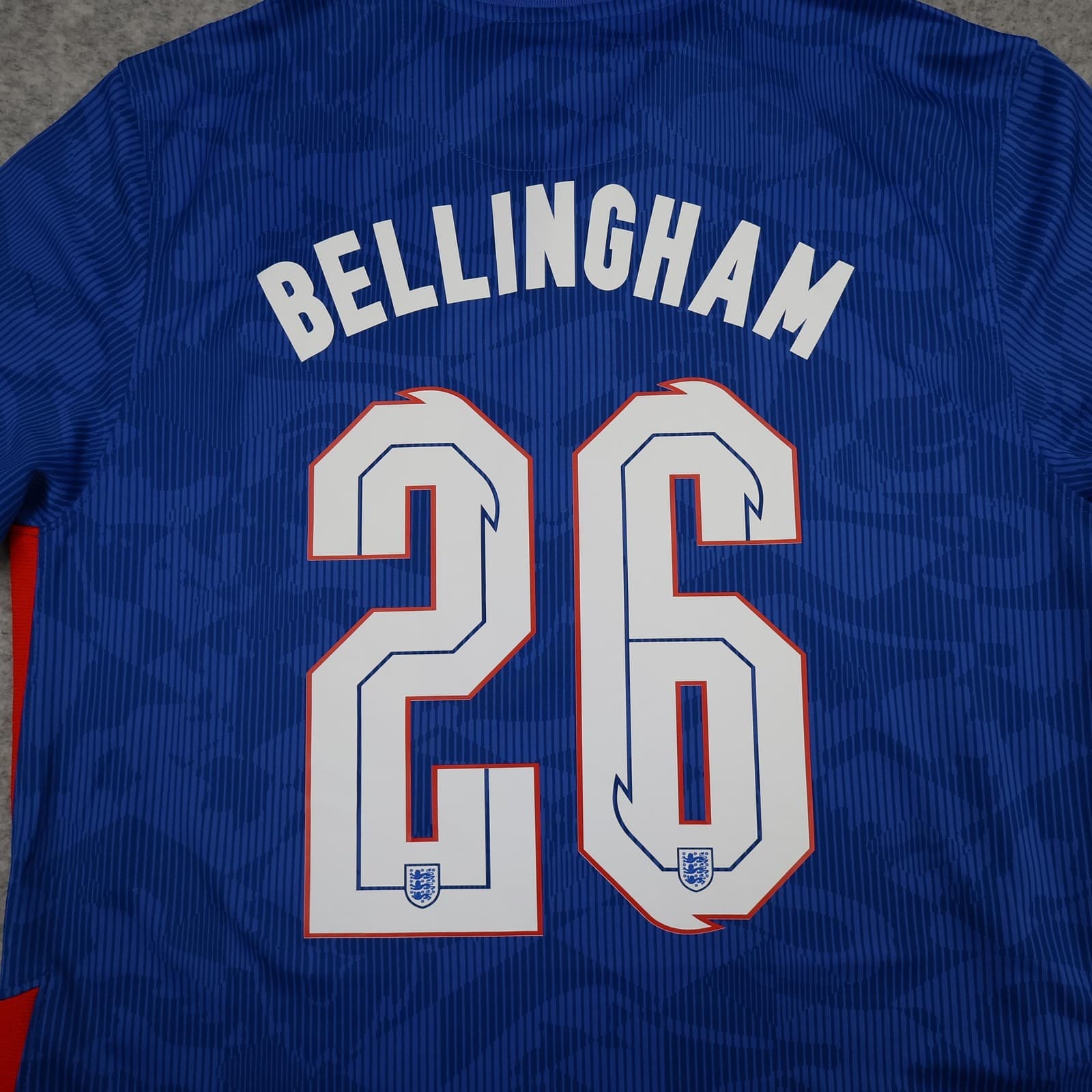England Away Shirt Mens Medium Blue 2020 Football Nike Bellingham 26 Dri Fit photo 12