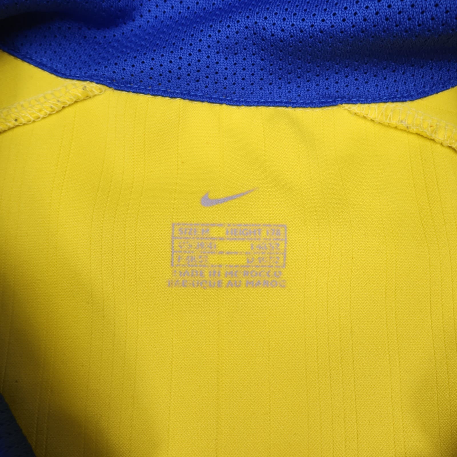 Arsenal Shirt Medium Yellow Away Kit 2003 2004 Nike Soccer Jersey O2 photo 7
