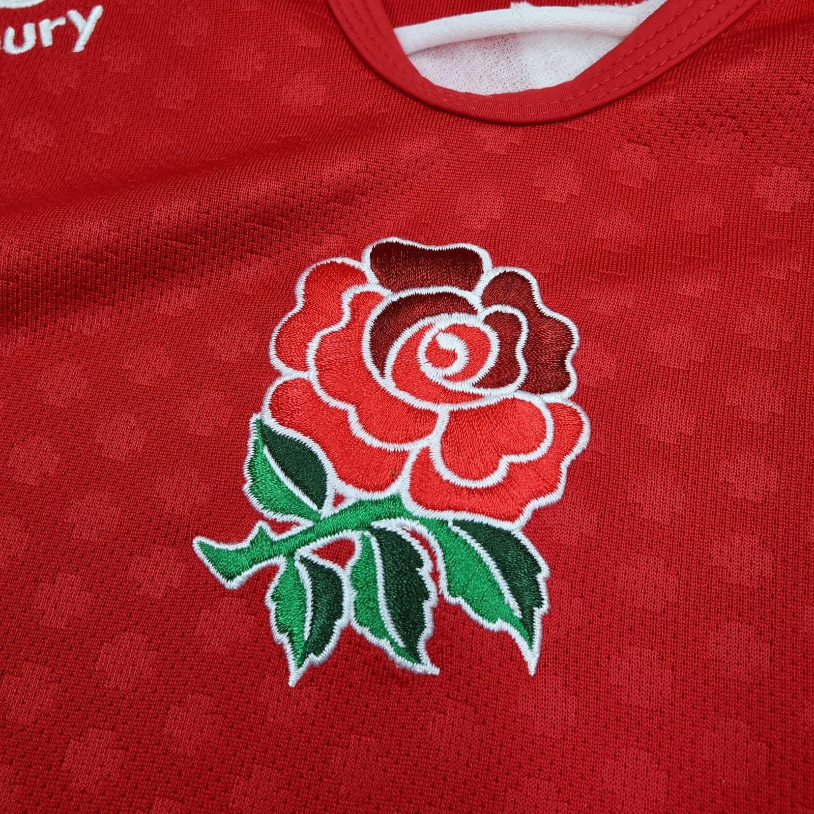 England Rugby Shirt Mens Large Red Rugby Union Canterbury O2 Away Jersey photo 3