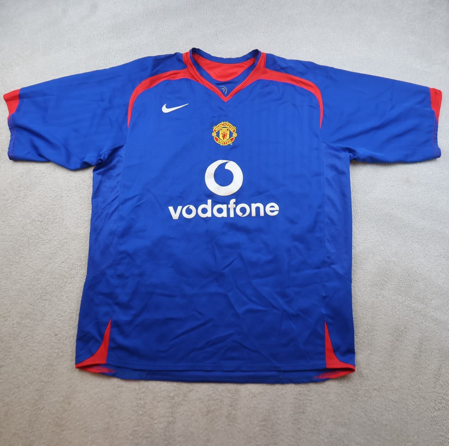 Manchester United Shirt Extra Large Blue Away Kit 2005 2006 Jersey Ronaldo 7 XL photo 2
