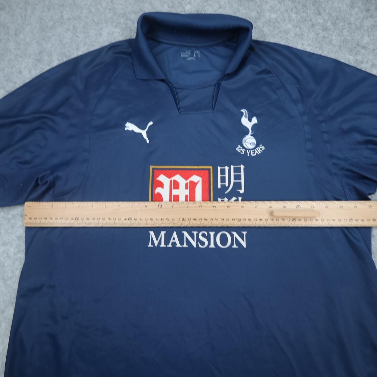 Tottenham Hotspur Away Shirt Mens XL Blue 2007 2008 Football Puma Mansion Jersey photo 11