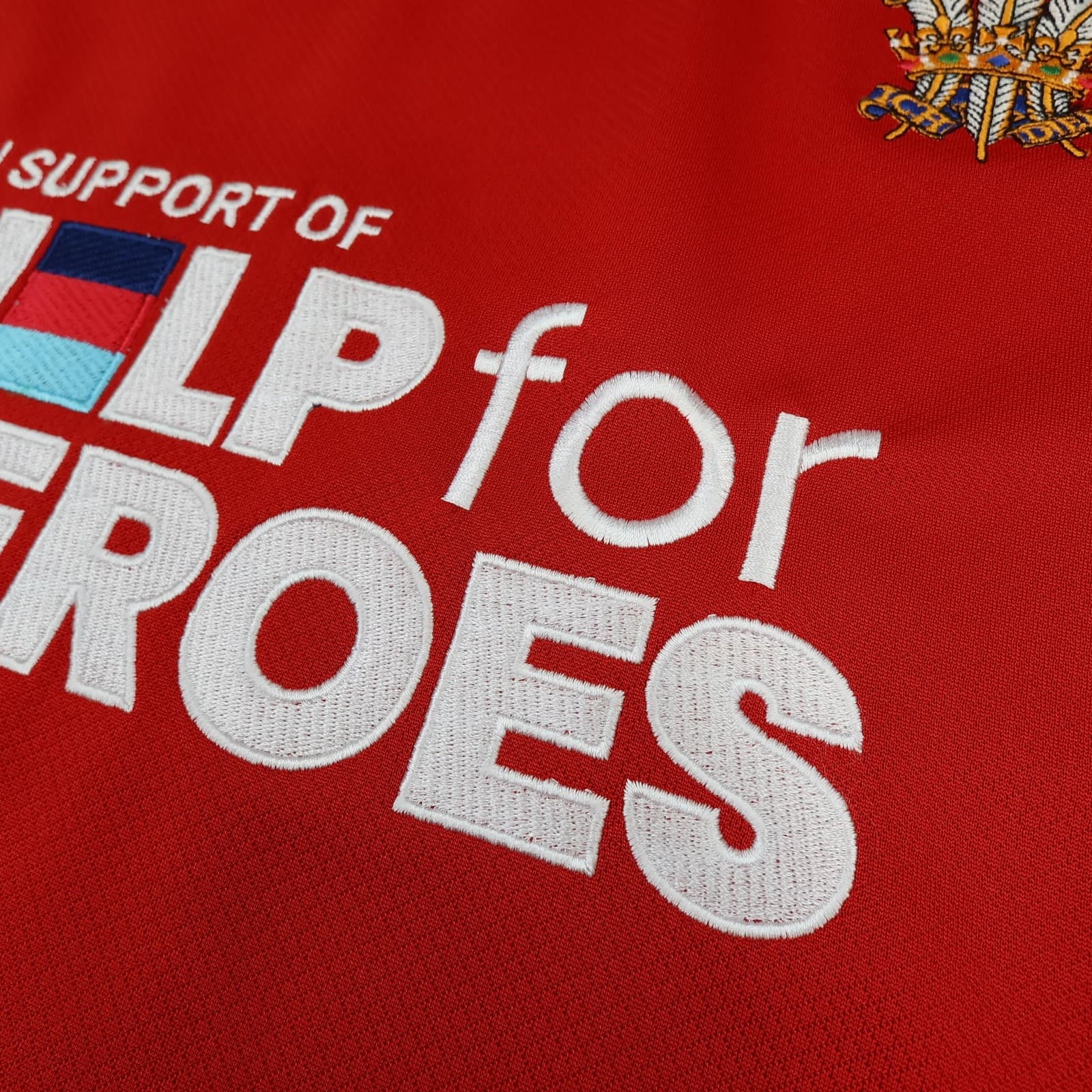 Wales Rugby Shirt Mens XL Red Rugby Union VX3 Help For Heroes Charity Jersey photo 5