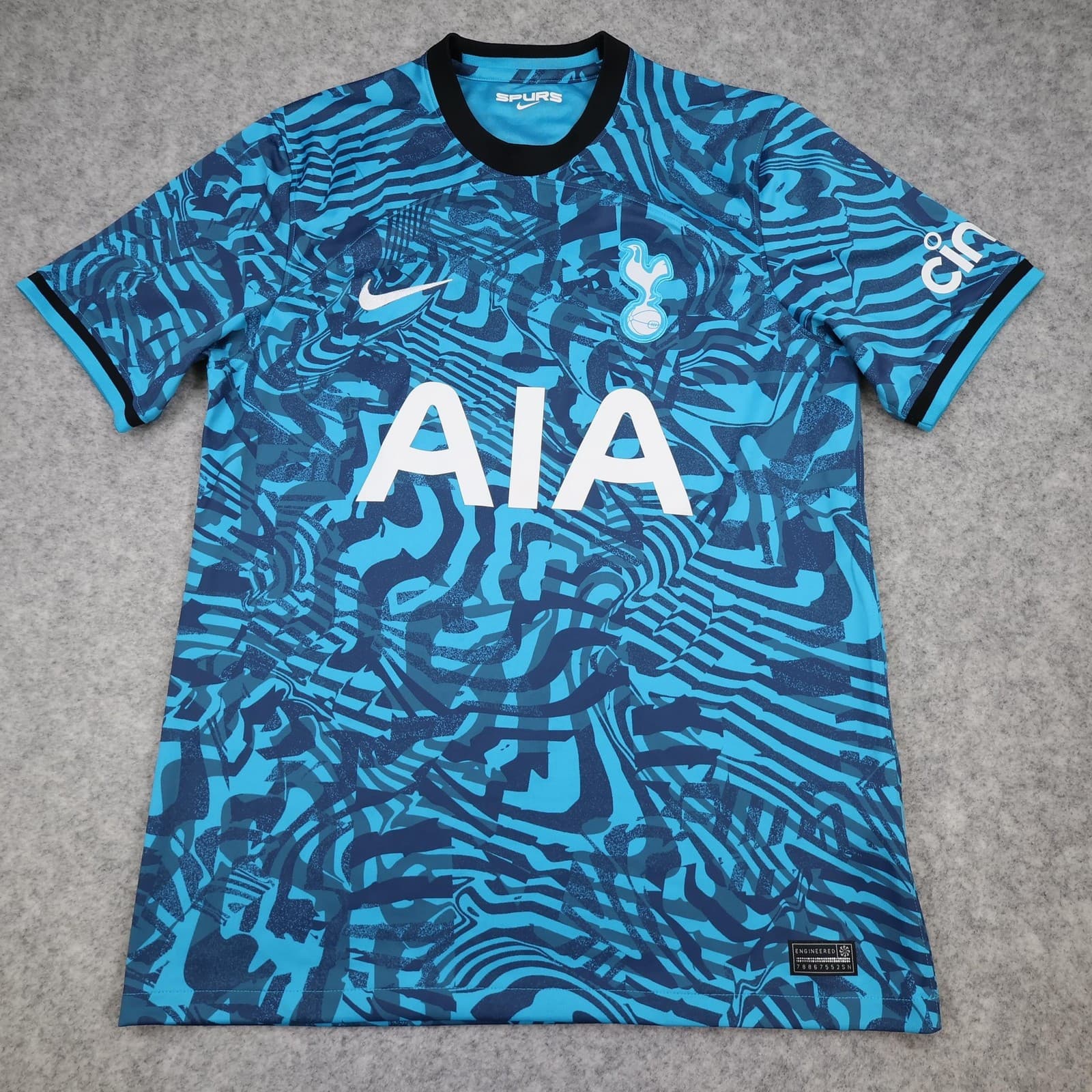 Tottenham Hotspur Shirt Mens Medium Blue Third 2022 2023 Football Nike AIA
