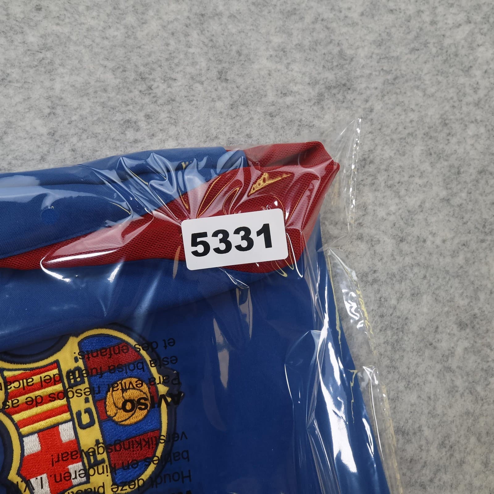Vintage Barcelona Training Shirt Mens 2XL Blue Red 2002 2003 Nike Soccer Jersey photo 14
