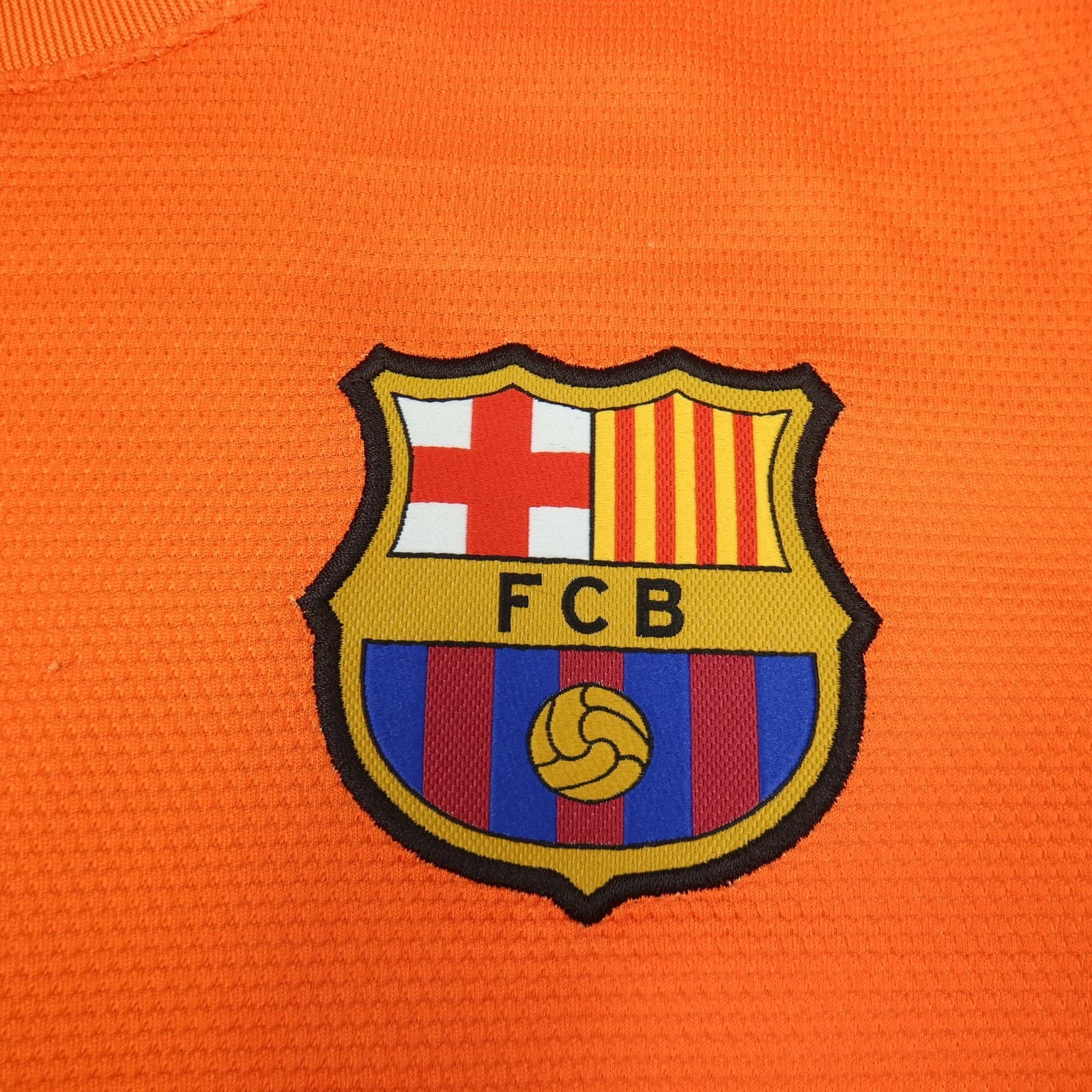 Barcelona Shirt Large Orange Away Kit 2012 2013 Nike Soccer Jersey photo 6