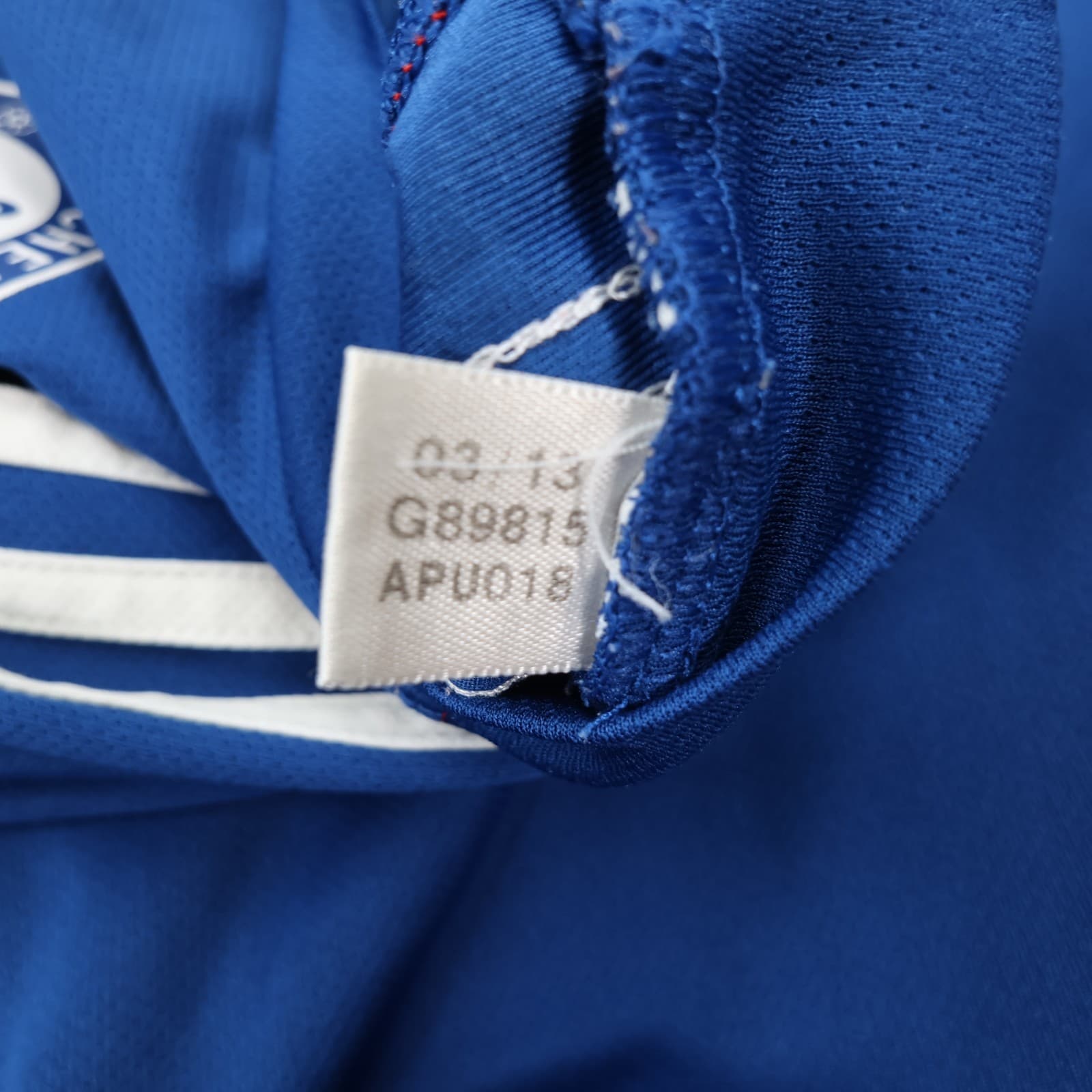 Chelsea Shirt Large Blue Training Shirt 2012 2013 Adidas Samsung Jersey  42/44 photo 14