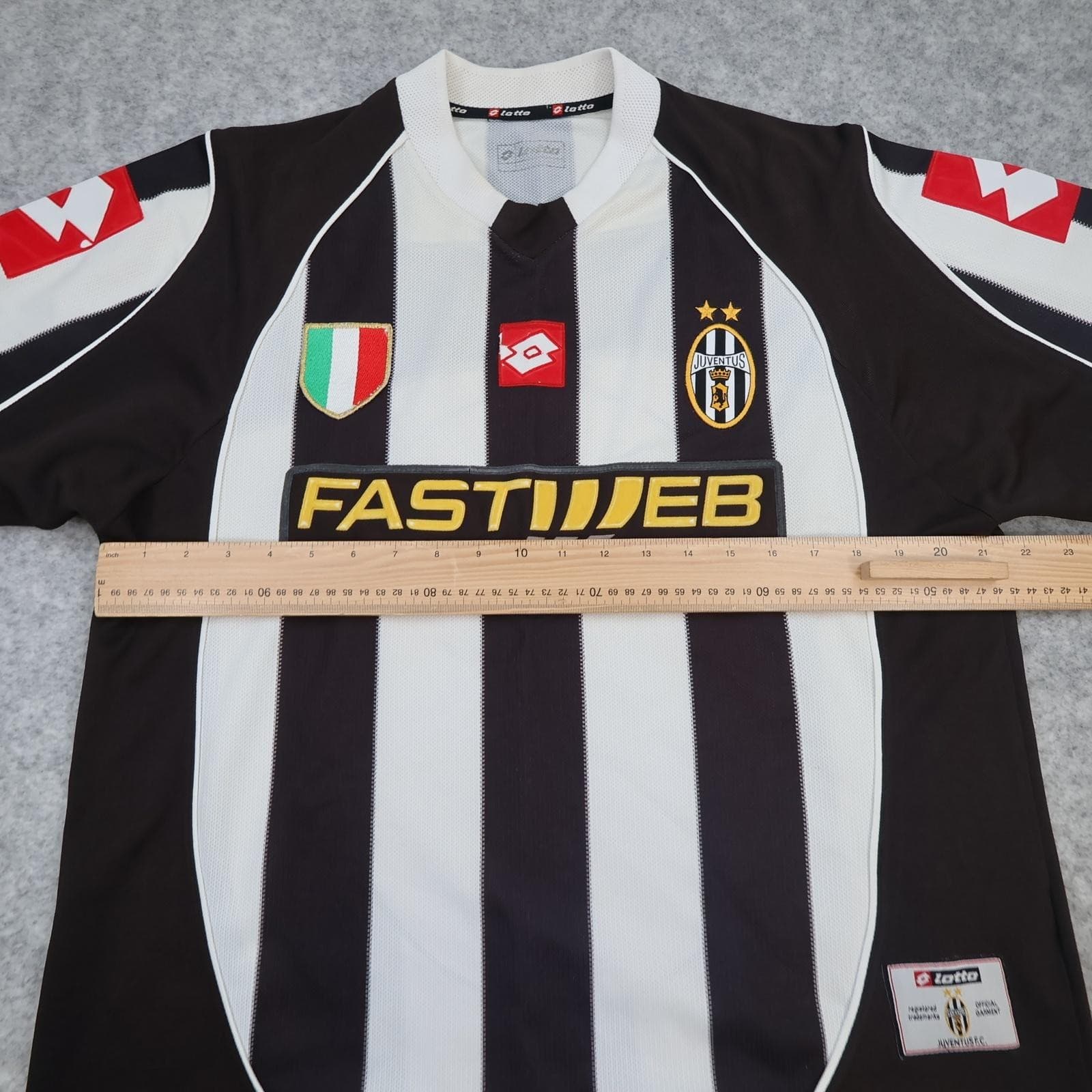 Vintage Juventus Shirt Mens Large White Home 2002 2003 Football Lotto Fastweb photo 11
