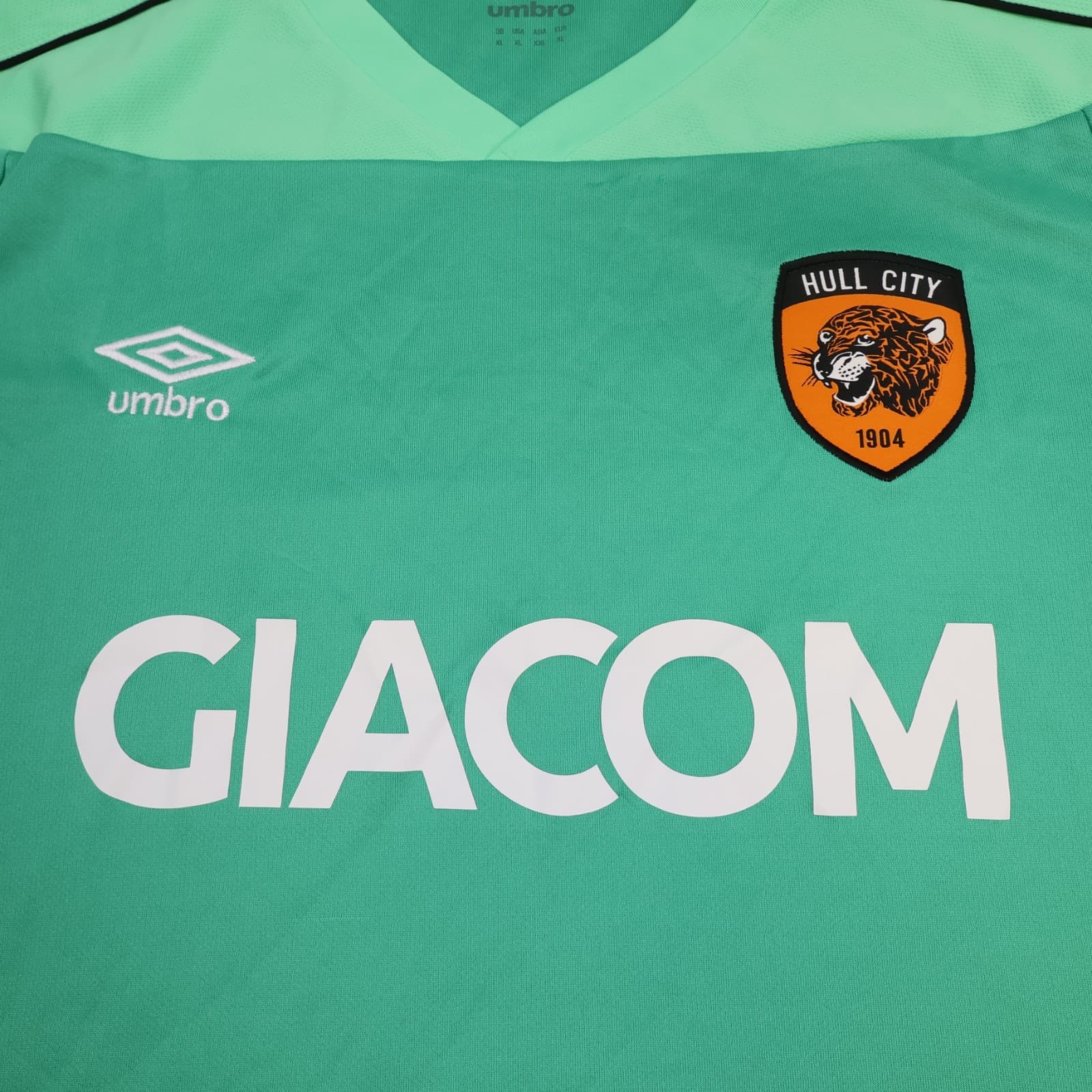 Hull City Shirt Extra Large Green Goalkeeper Kit 2020 2021 Umbro Jersey photo 3