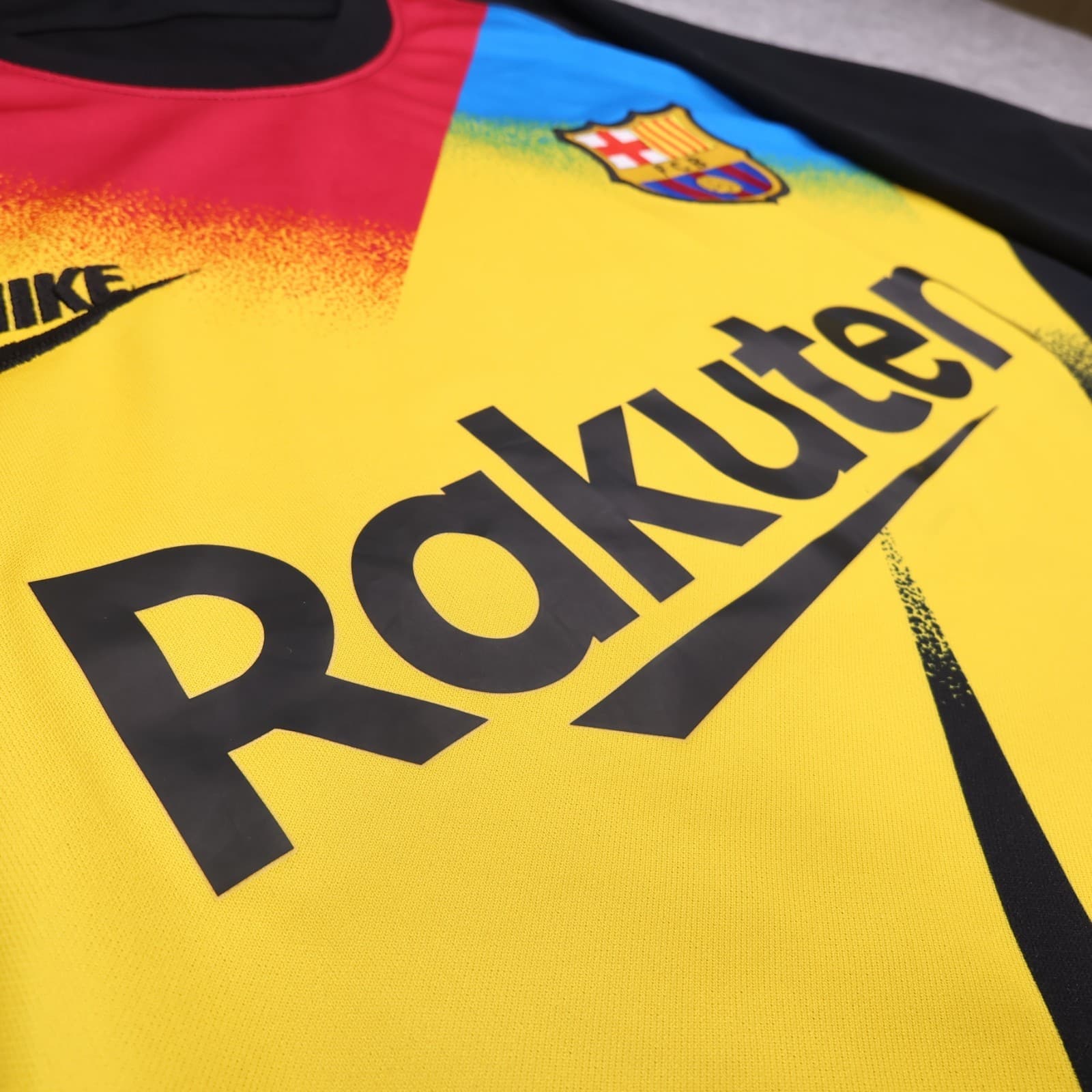 Barcelona Shirt Medium Black Goalkeeper Kit 2019 2020 Nike Soccer Jersey photo 8
