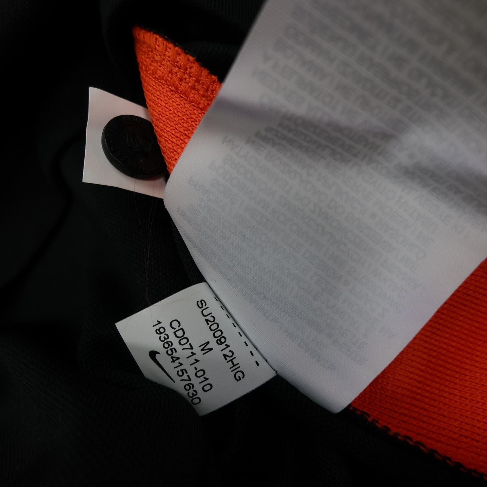 Netherlands Away Shirt Mens Medium Black 2020 2021 Football Nike Dri Fit Jersey photo 10