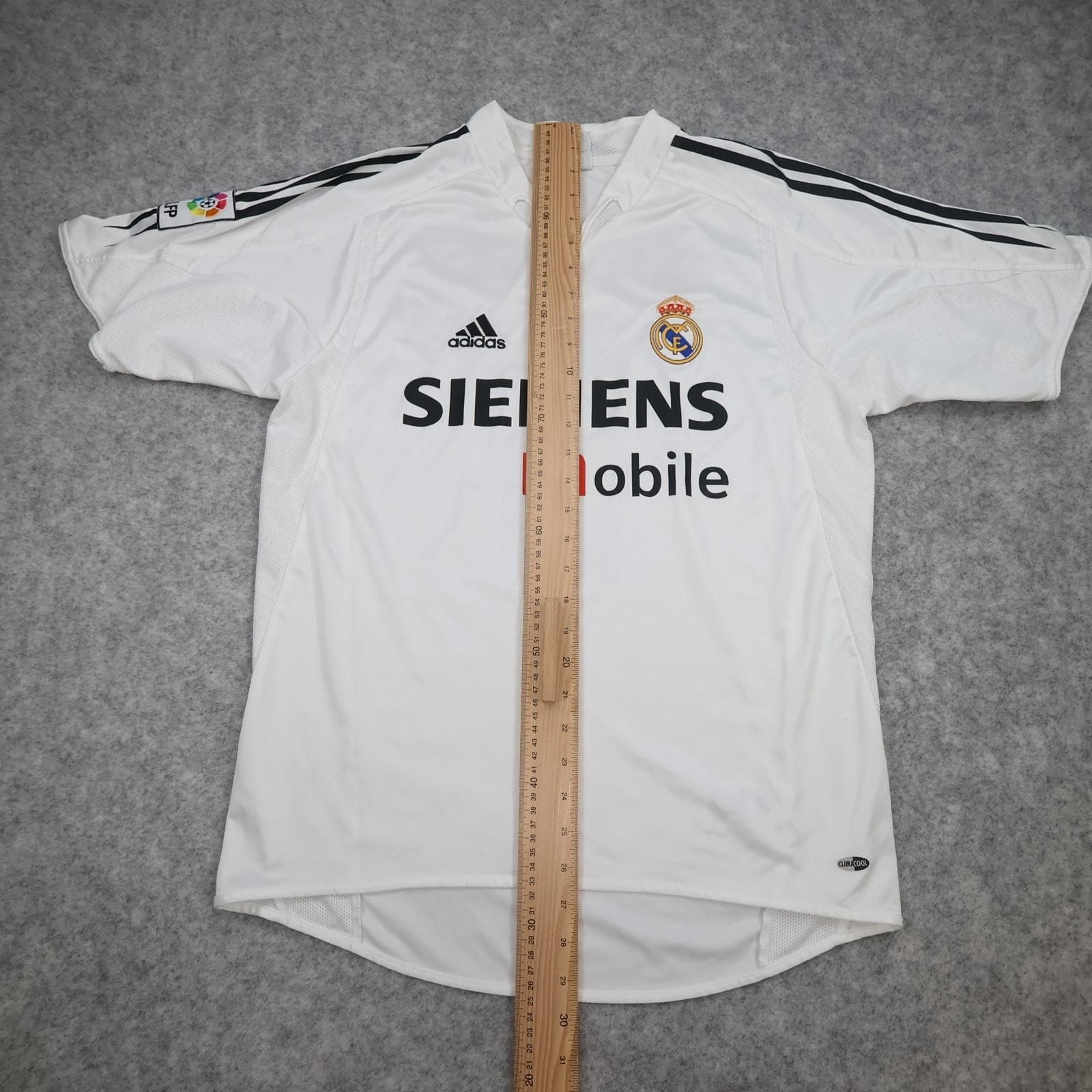 Vintage Real Madrid Shirt Mens Medium White 2004 2005 Football Adidas Zidane 5 photo 17