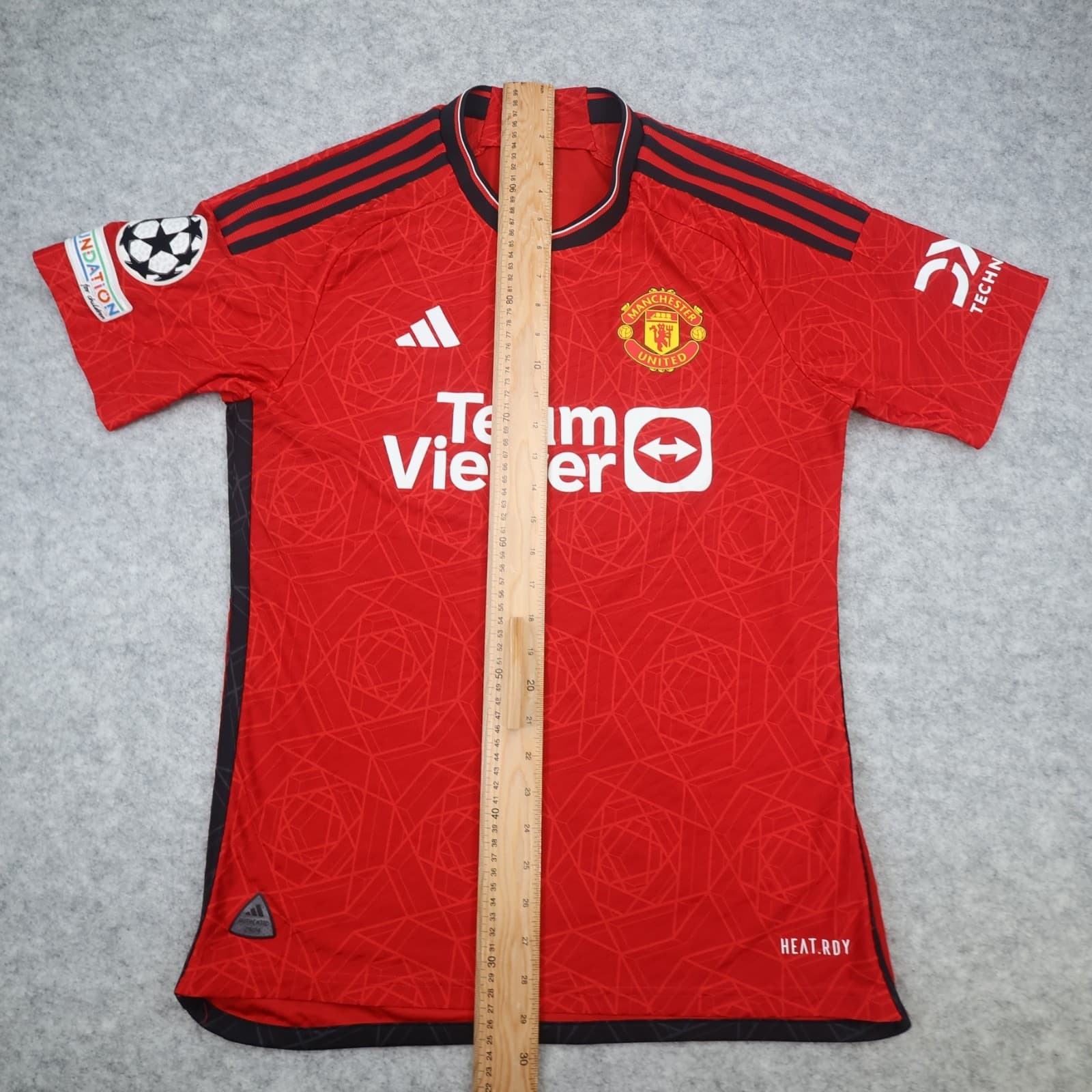 Manchester United Shirt Medium Red Home Kit 2023 2024 Adidas Jersey Heat Ready photo 14