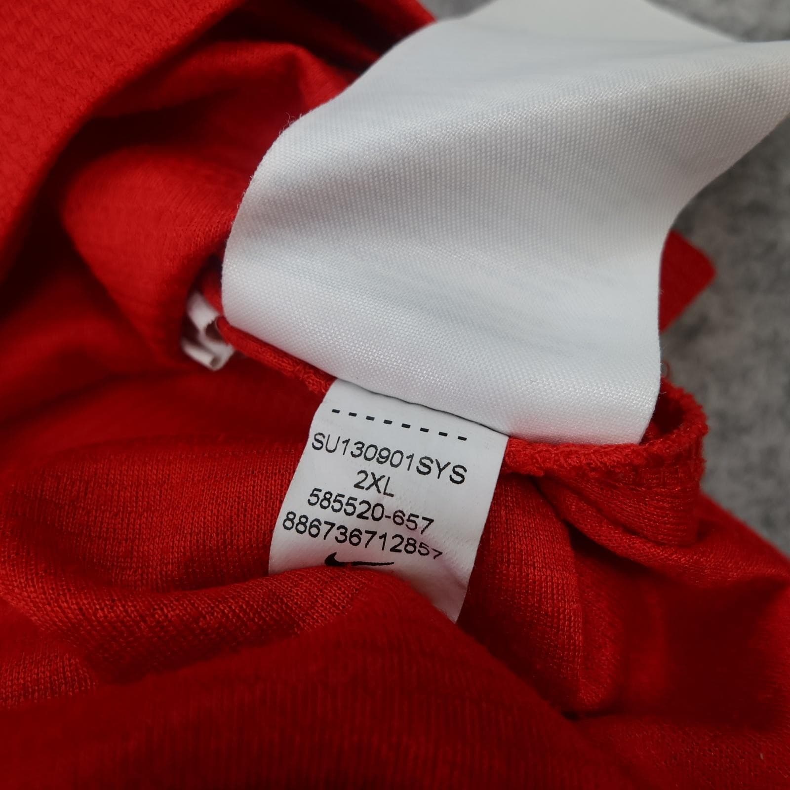 England Away Shirt Mens 2XL Red 2013 150 Years Football Nike Dri Fit Jersey Top photo 9