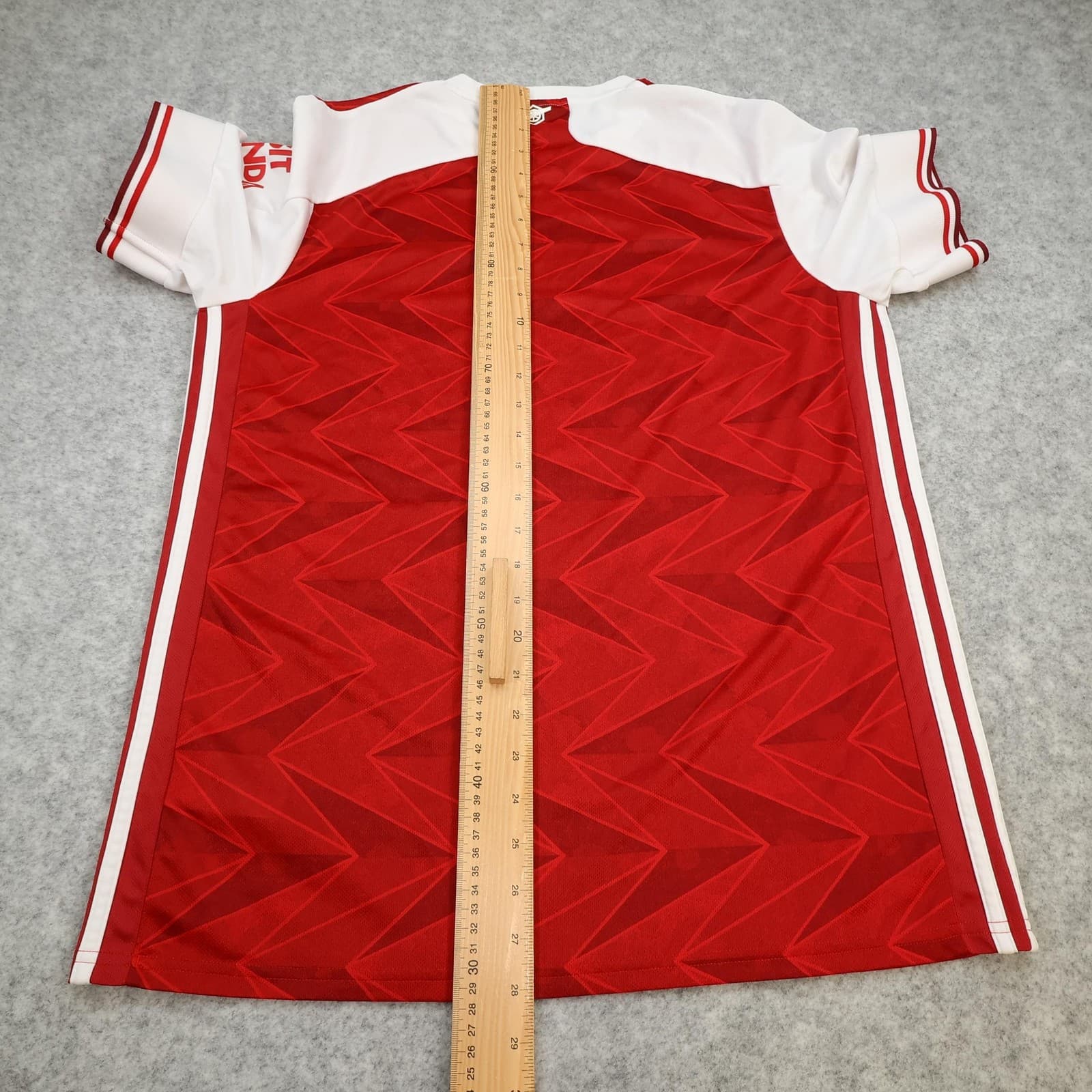 Arsenal Shirt Mens Large Red Home 2020 2021 Adidas Emirates Soccer Jersey photo 13