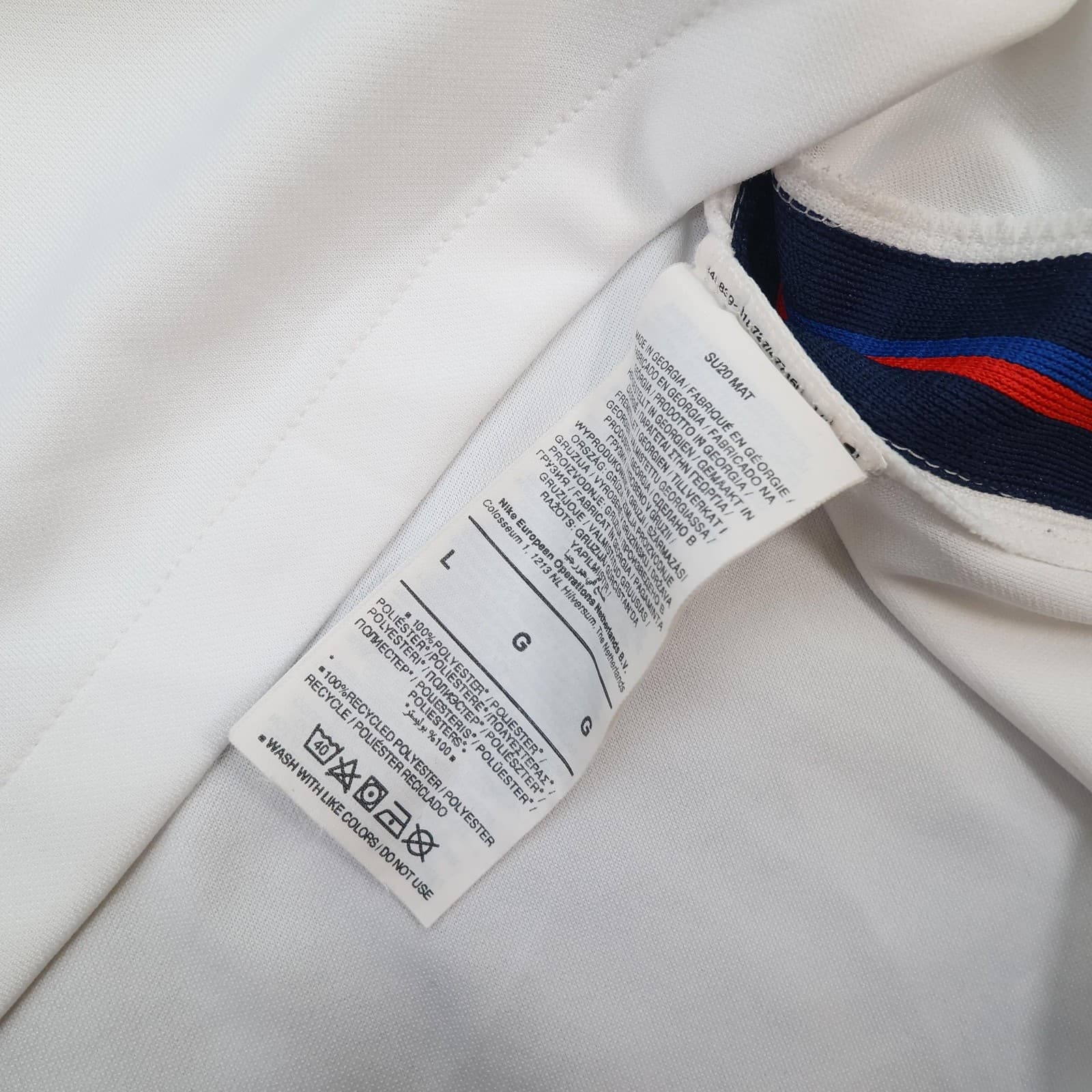 England Home Shirt Mens Large White Euro 2020 2021 Final Nike Bellingham 26 photo 12