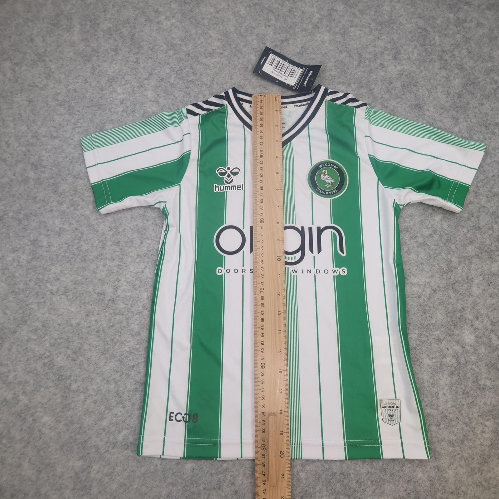 Wycombe Wanderers Away Shirt Youth 8-9 Years Green 2023 2024 EFL Football Hummel photo 13