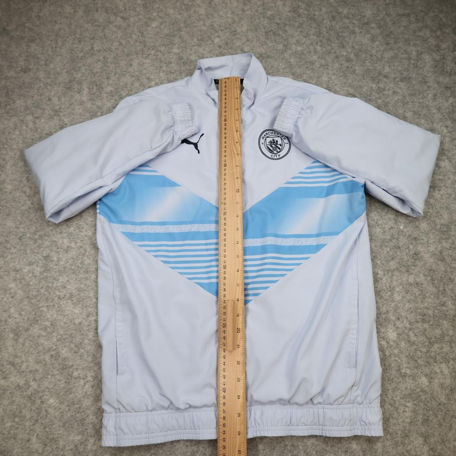 Manchester City Jacket Youth XL White EPL Football Puma Track Top 15-16 Years photo 11