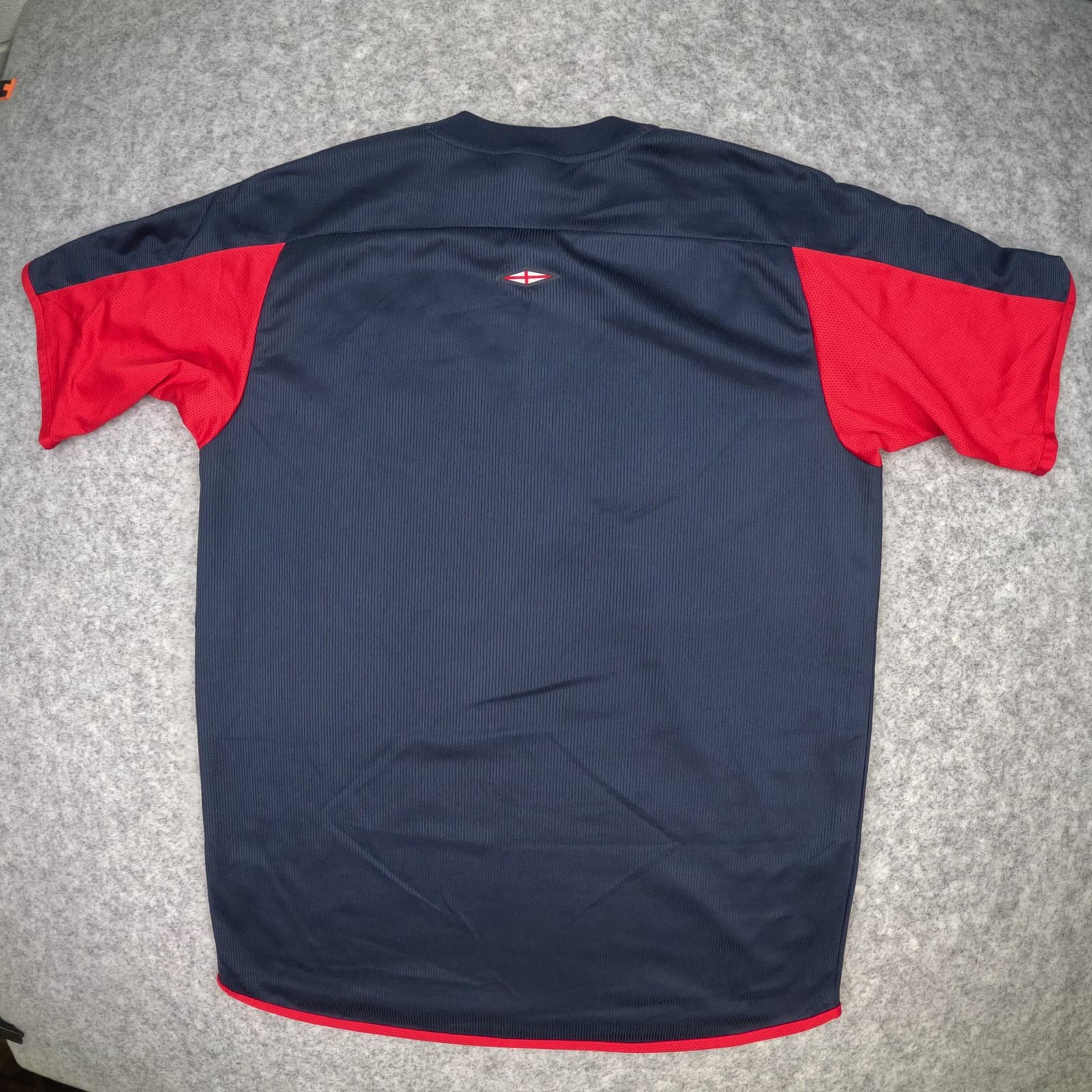England Football Shirt Training Medium Navy Blue Umbro 2000s Jersey photo 2