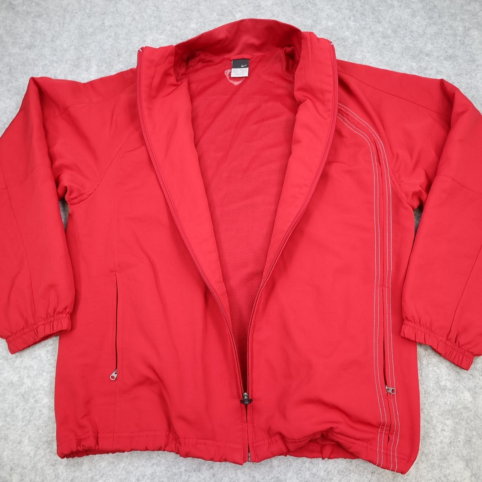 Manchester United Jacket Mens Medium Red 2004 2005 Football Nike Tracksuit Top photo 2
