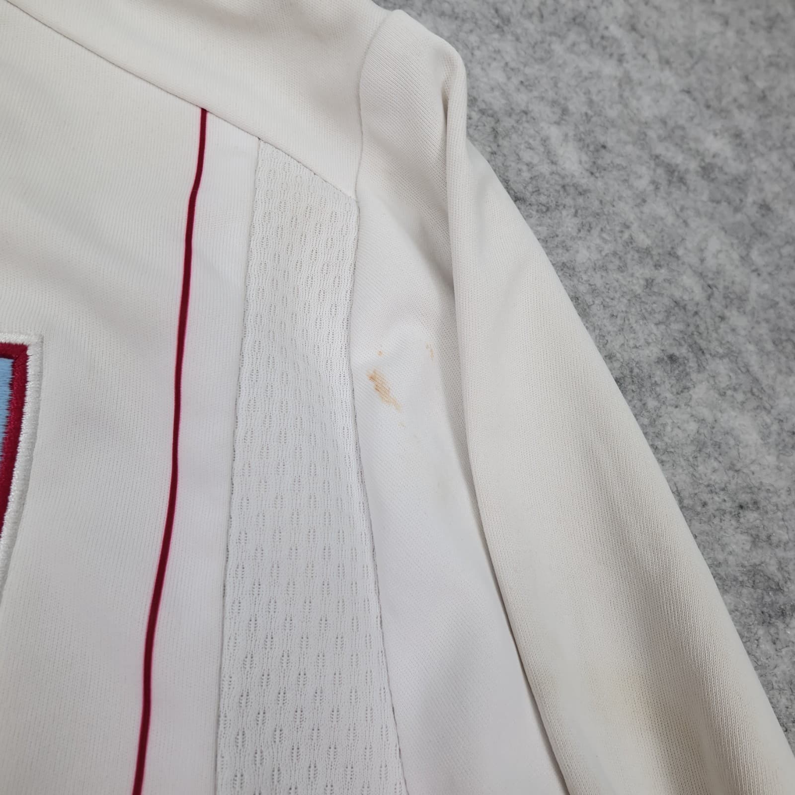 Aston Villa Shirt Medium White Away Kit 2014 2015 Macron Soccer Jack Grealish 40 photo 11