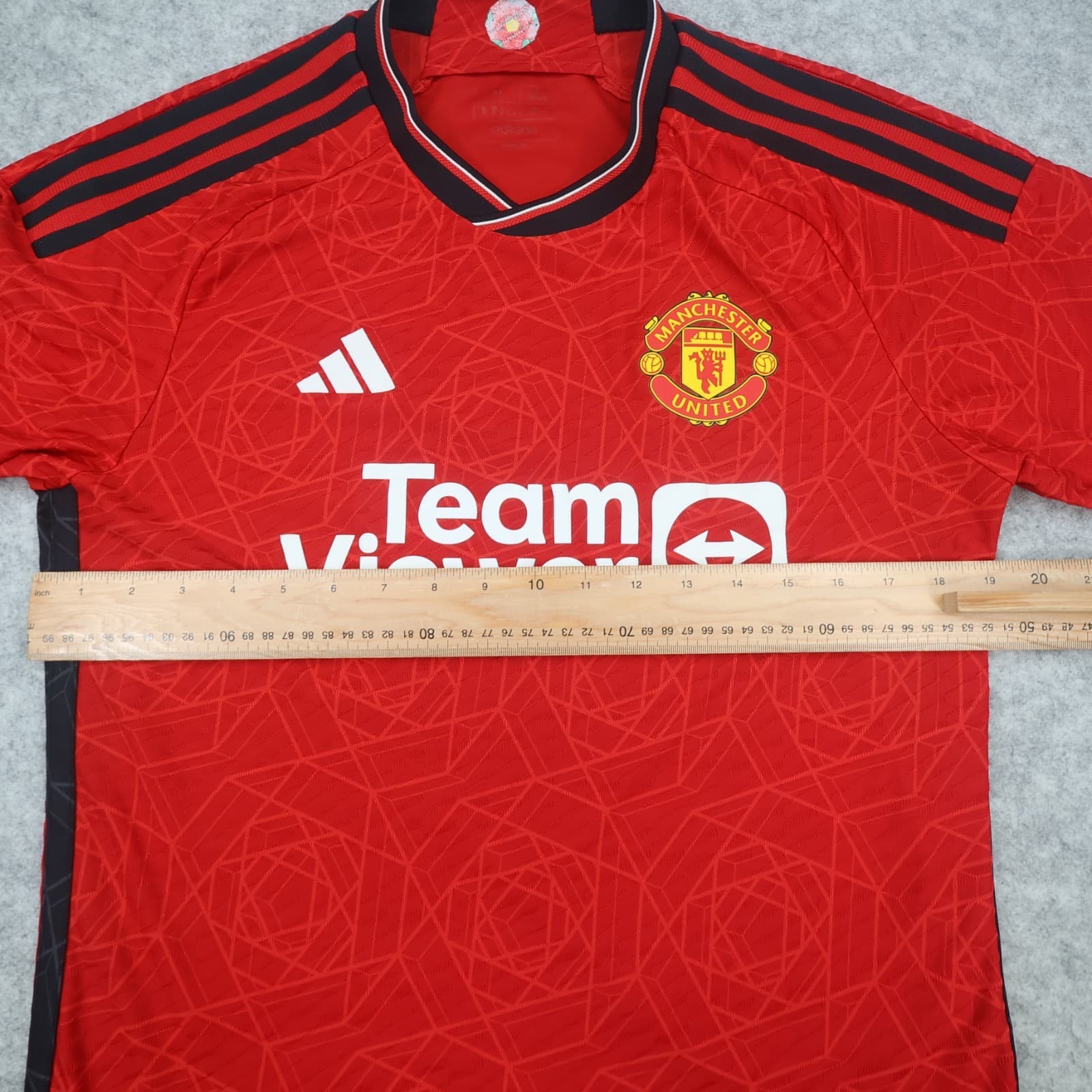 Manchester United Shirt Medium Red Home Kit 2023 2024 Adidas Jersey Heat Ready photo 12