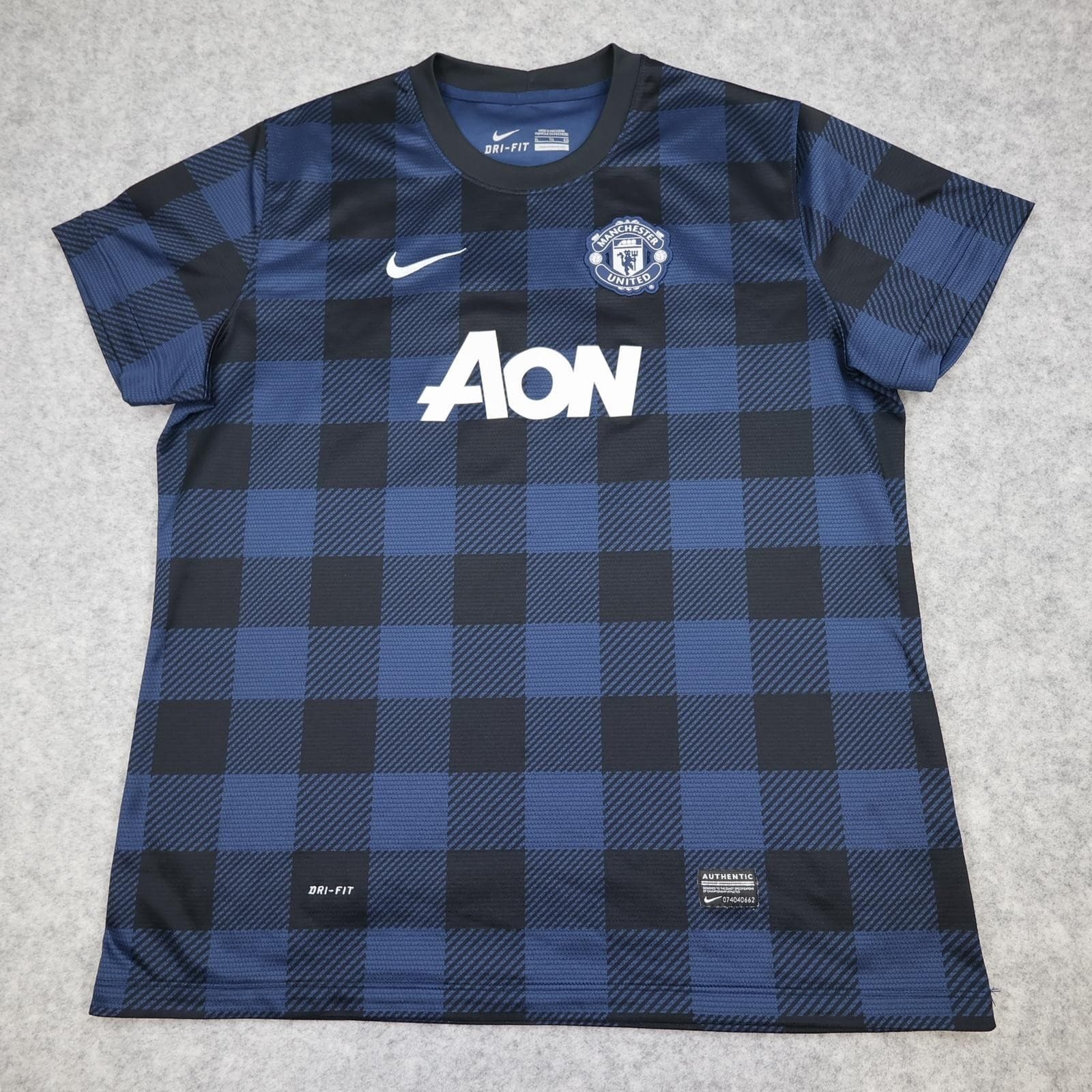 Manchester United Shirt Kids XL Blue Away 2013 2014 Football Nike Van Persie 20 photo 2