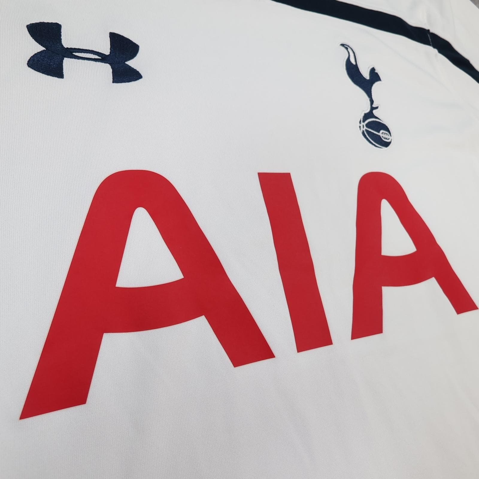 Tottenham Hotspur Shirt Mens Medium White Home 2014 2015 Football Under Armour photo 6