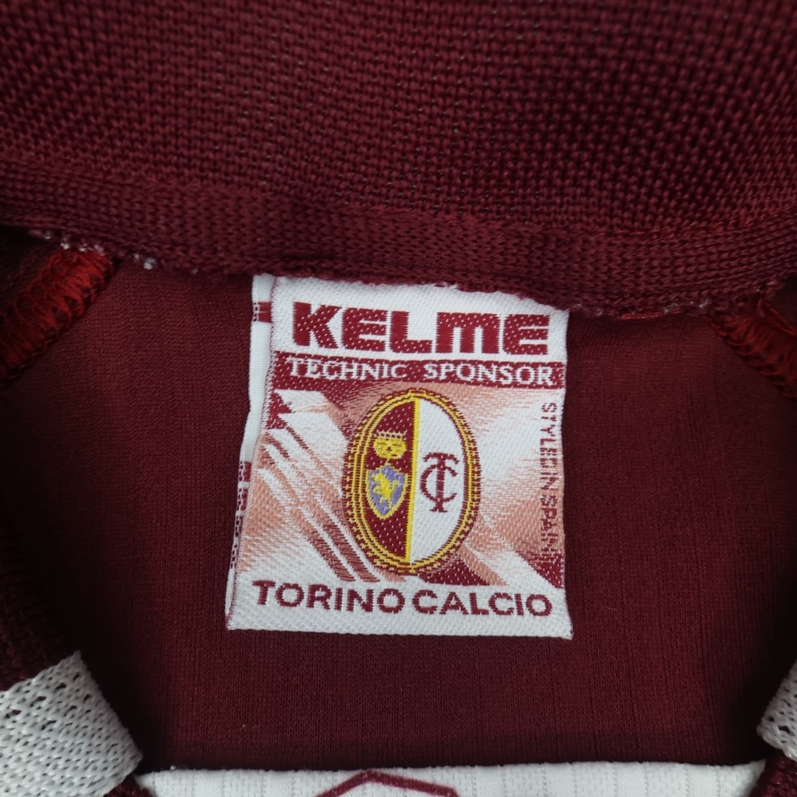 Vintage Torino Shirt Extra Large Burgundy Shirt 1999 2000 Kelme Football Jersey photo 7