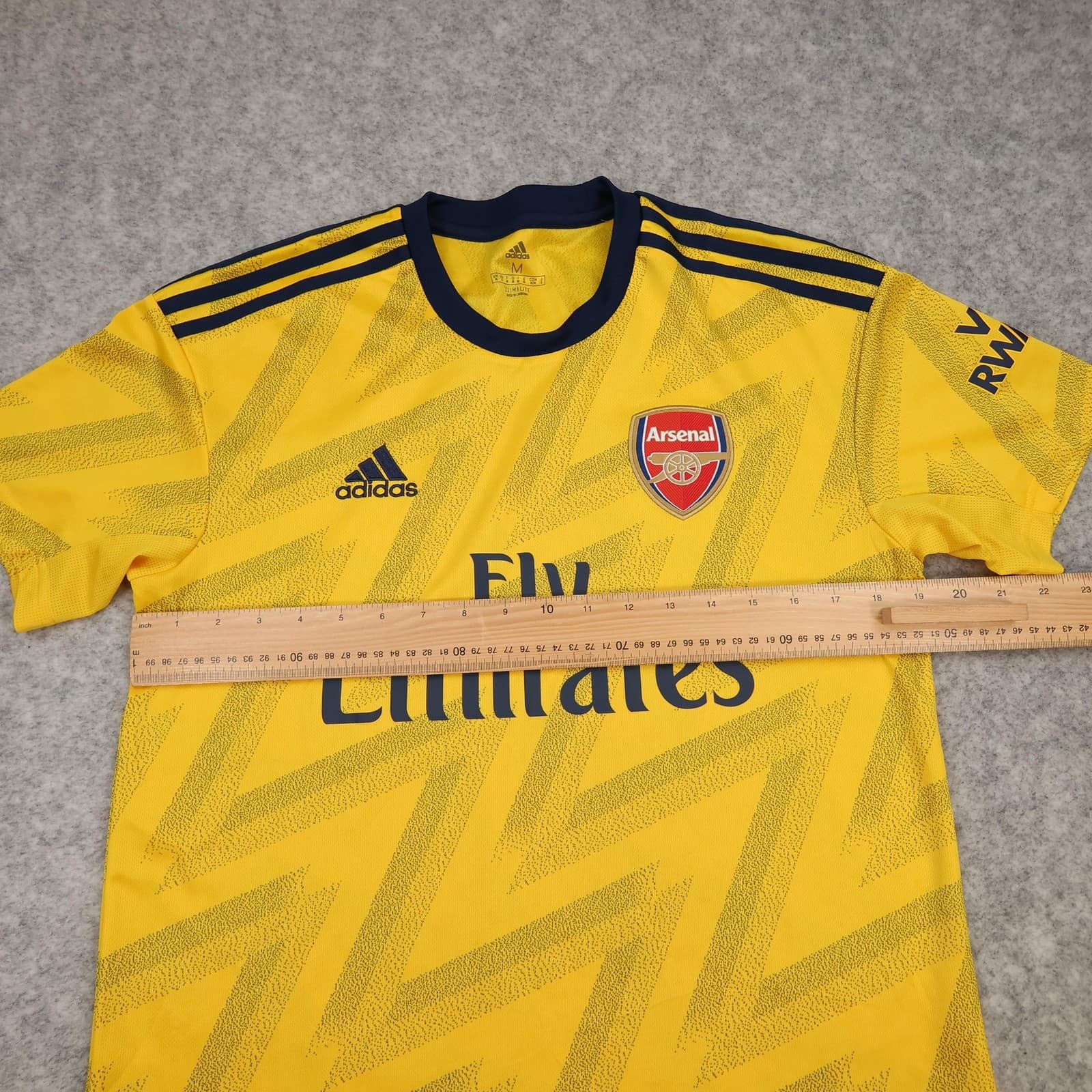 Arsenal Away Shirt Mens Medium Away Yellow 2019 2020 Football Adidas Emirates photo 10