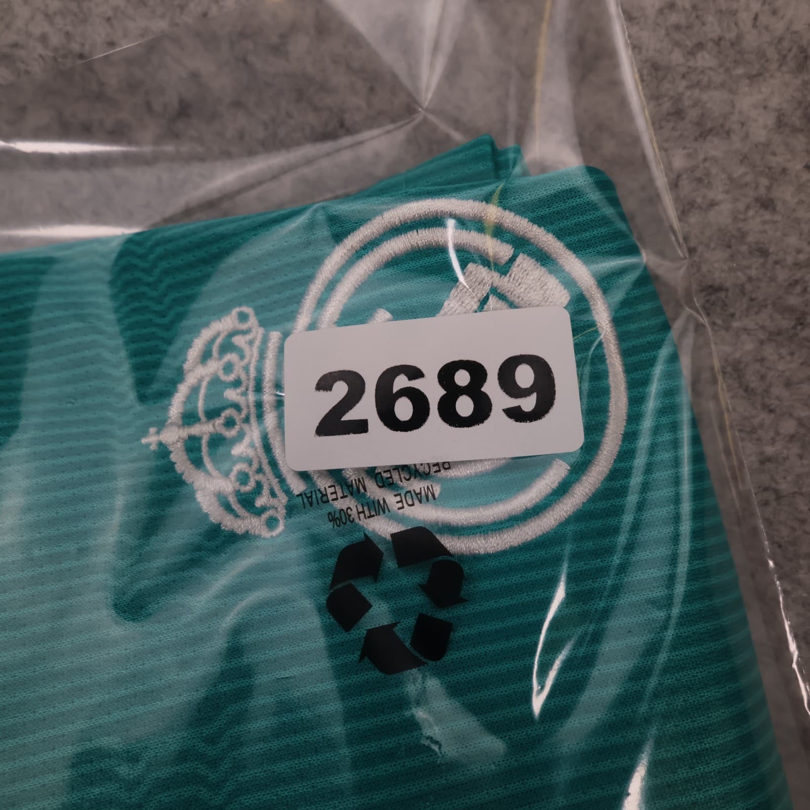 Real Madrid Shirt Extra Large Green Third Kit 2021 2022 Adidas Karim Benzema photo 21