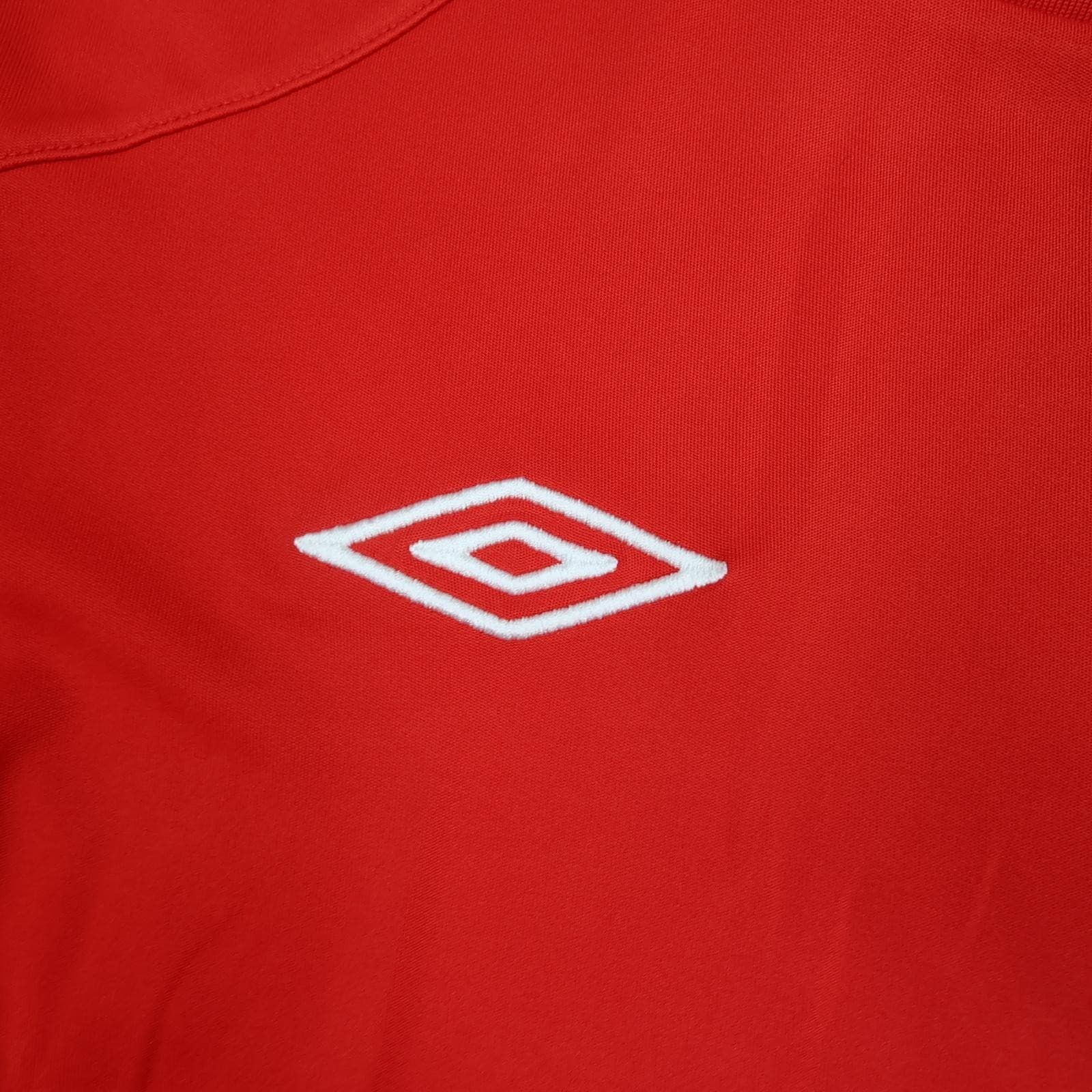 England Away Shirt Mens Medium Red 2010 2011 Umbro Tailored Soccer Jersey photo 4
