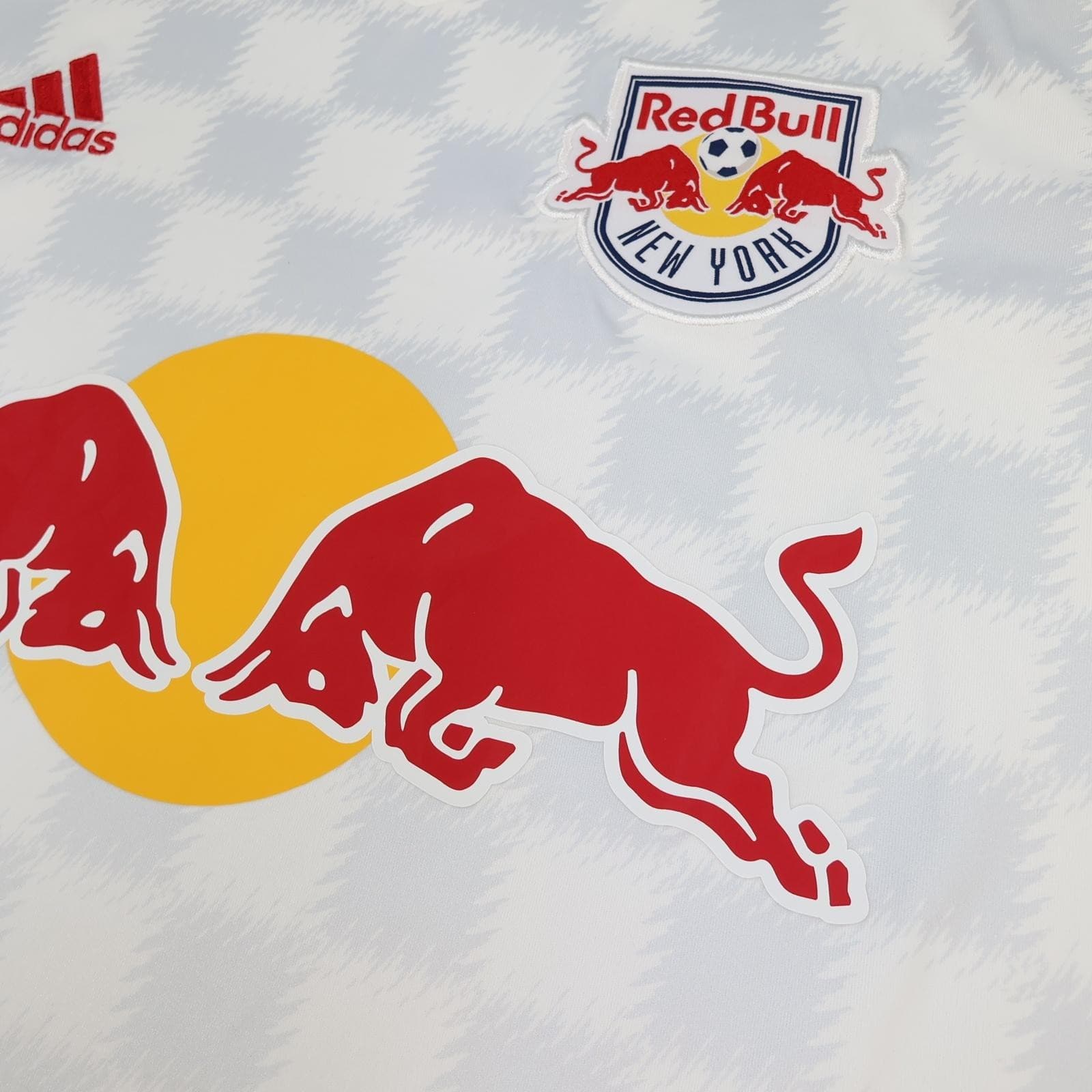 New York Red Bulls Shirt Mens Large White Home 2021 2022 MLS Adidas Jersey photo 5