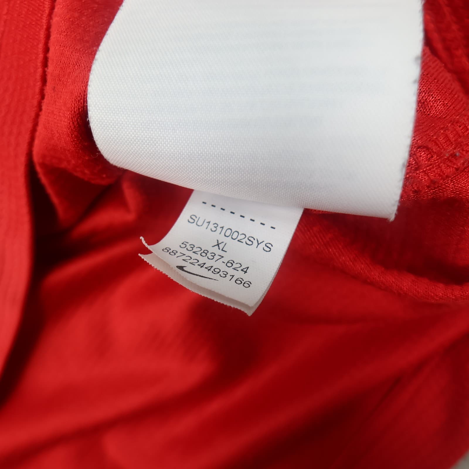 Manchester United Shirt Extra Large Red Home Kit 2013 2014 Nike Soccer Jersey photo 12