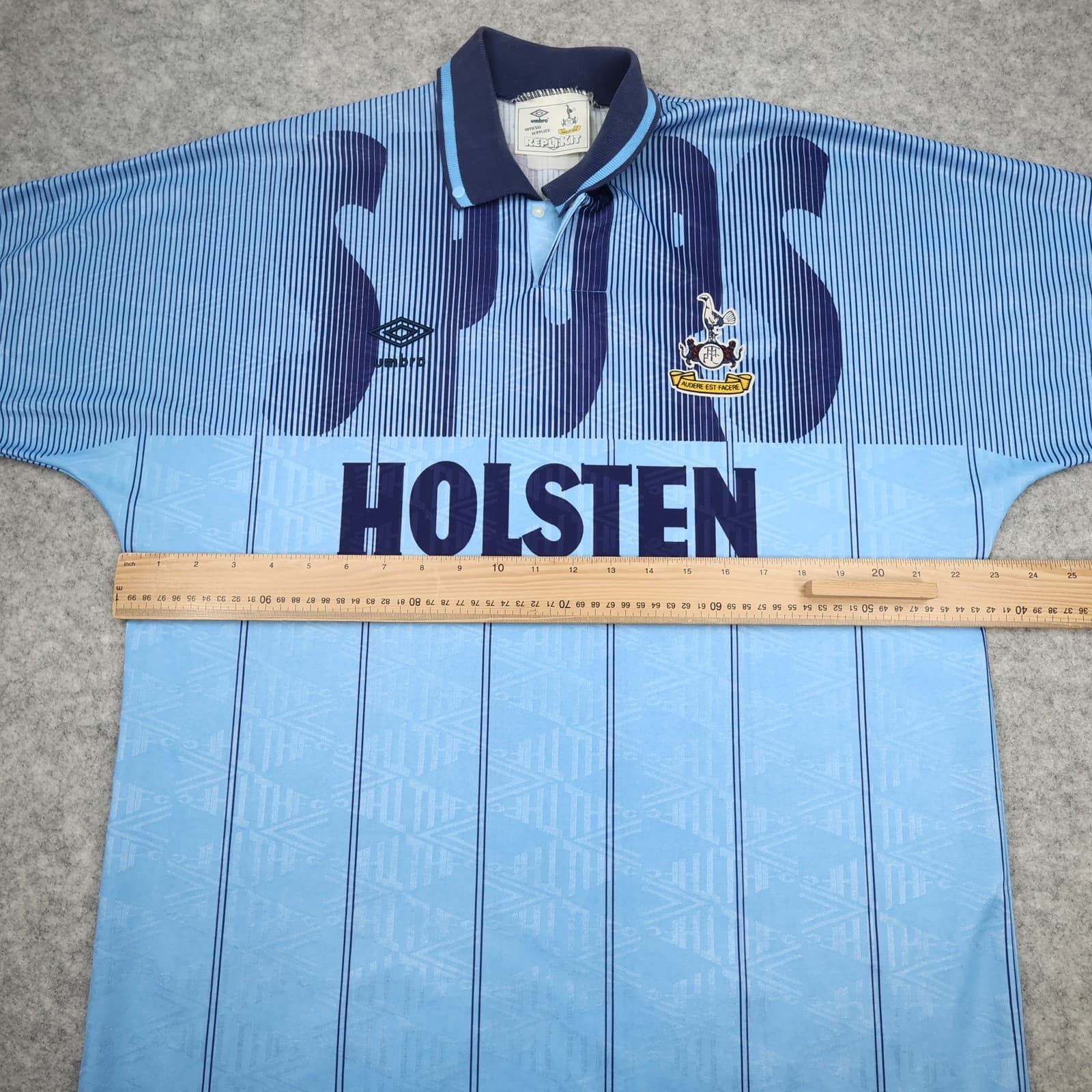 Vintage Tottenham Hotspur Shirt Extra Large Blue Third 1991 1994 Jersey Spurs photo 9