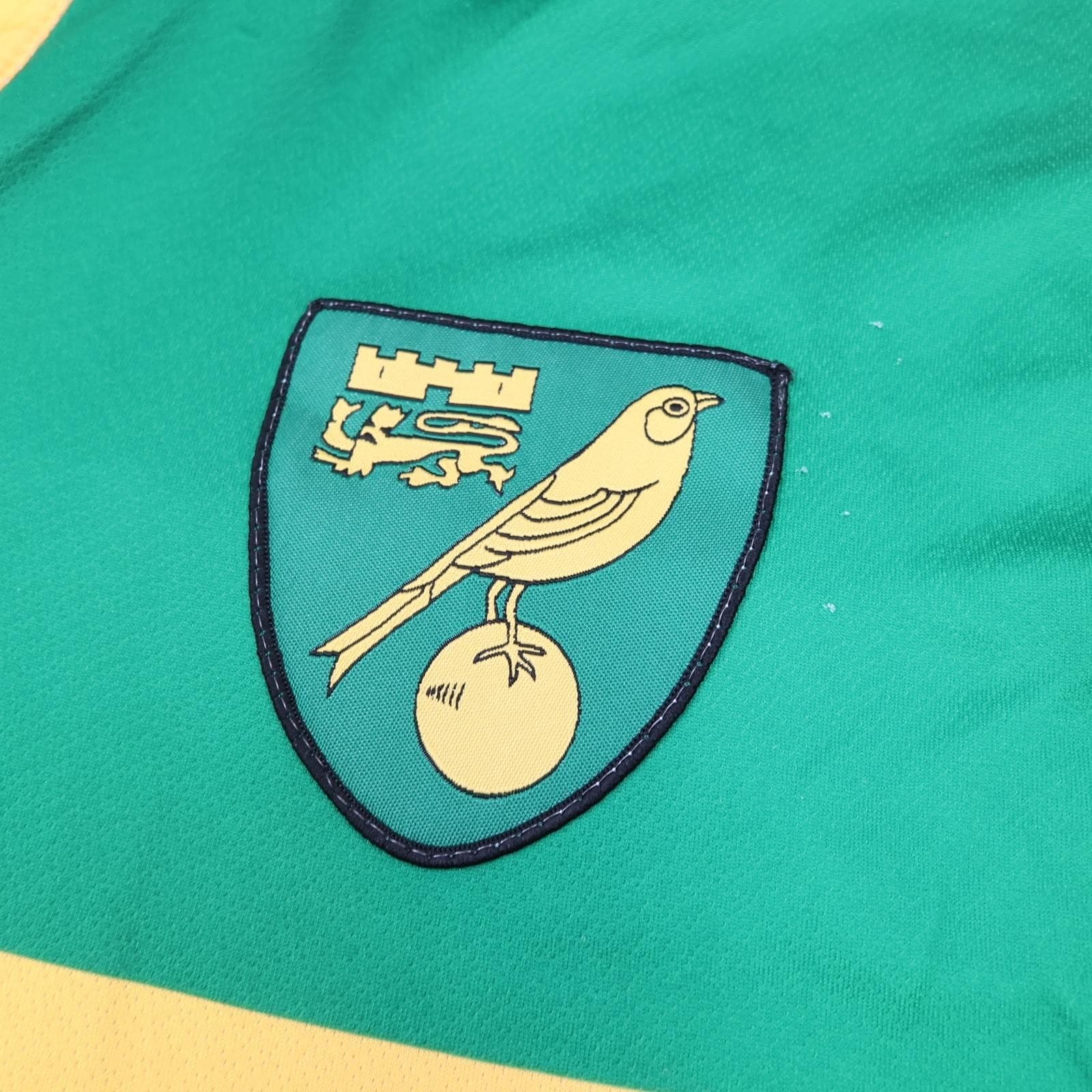 Norwich City Shirt Mens XL 2015 2016 Home Long Sleeve Errea Aviva Soccer Jersey photo 6
