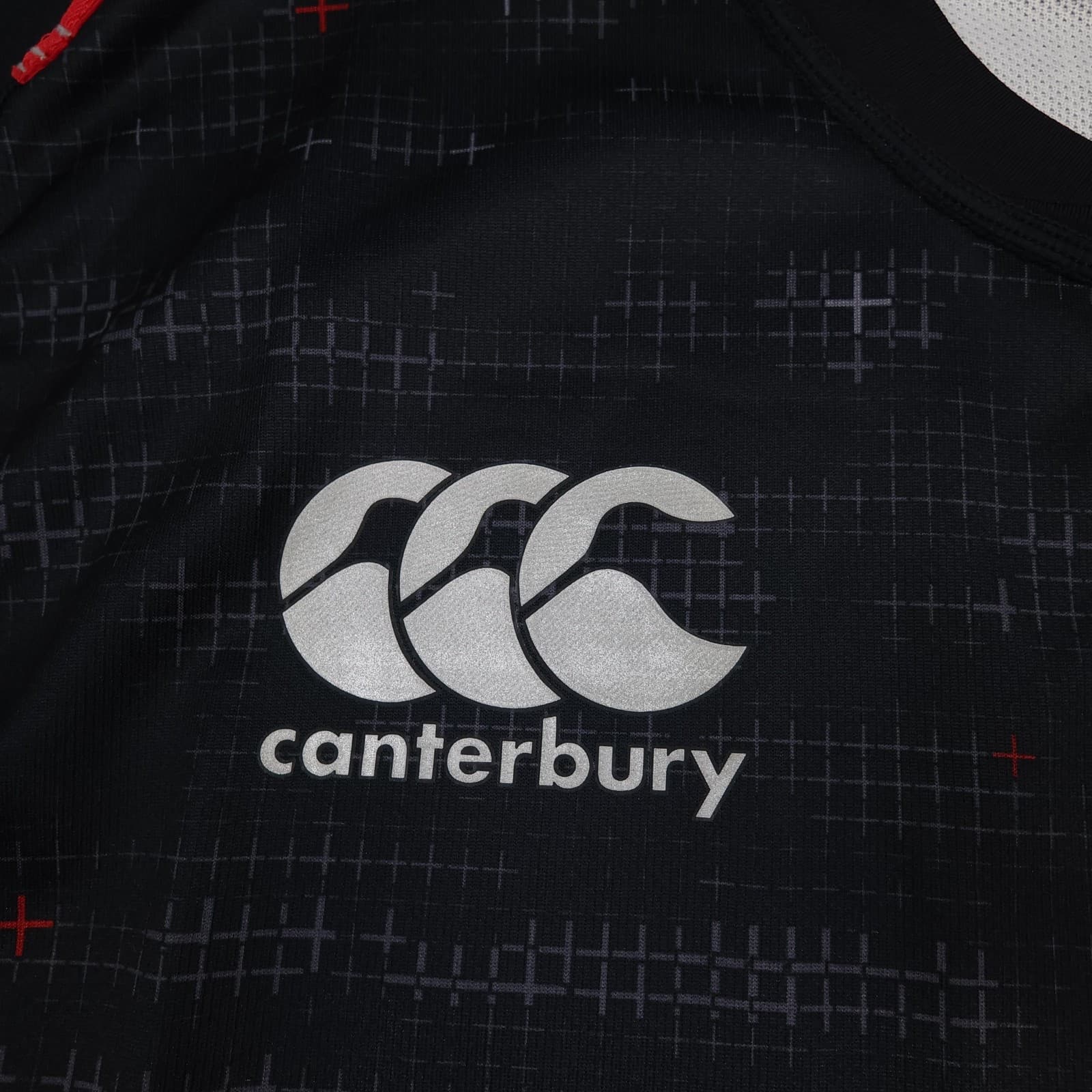 England Rugby Shirt Mens XL Black 2018 2019 Away Canterbury O2 Vapodri Jersey photo 5