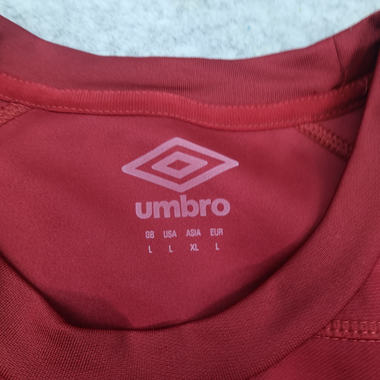 England Rugby Shirt Large Red Drill Top 2023 2024 Umbro Jersey O2 photo 6