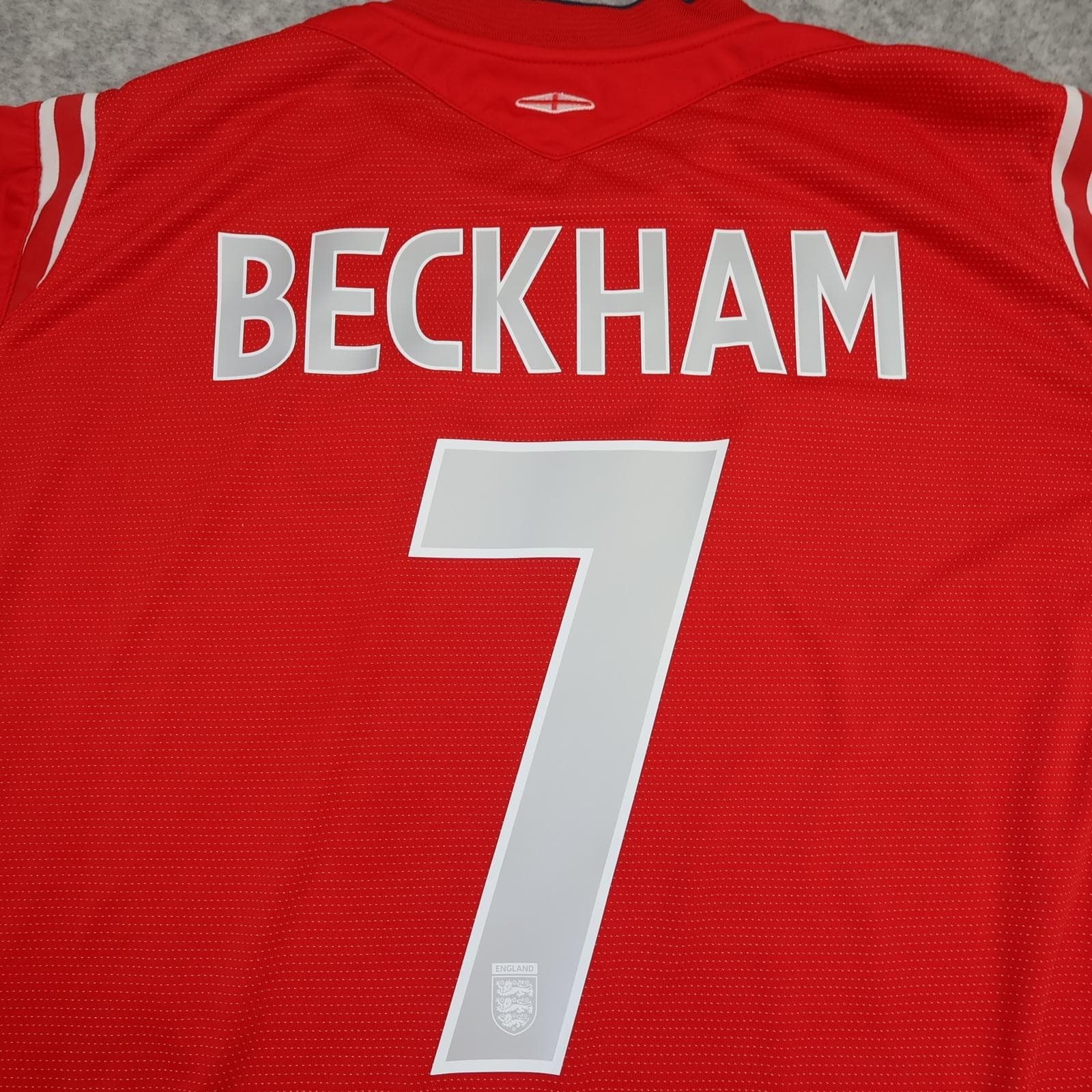 Vintage England Away Shirt Mens 2XL Red 2004 2006 Football Umbro Beckham 7 photo 3