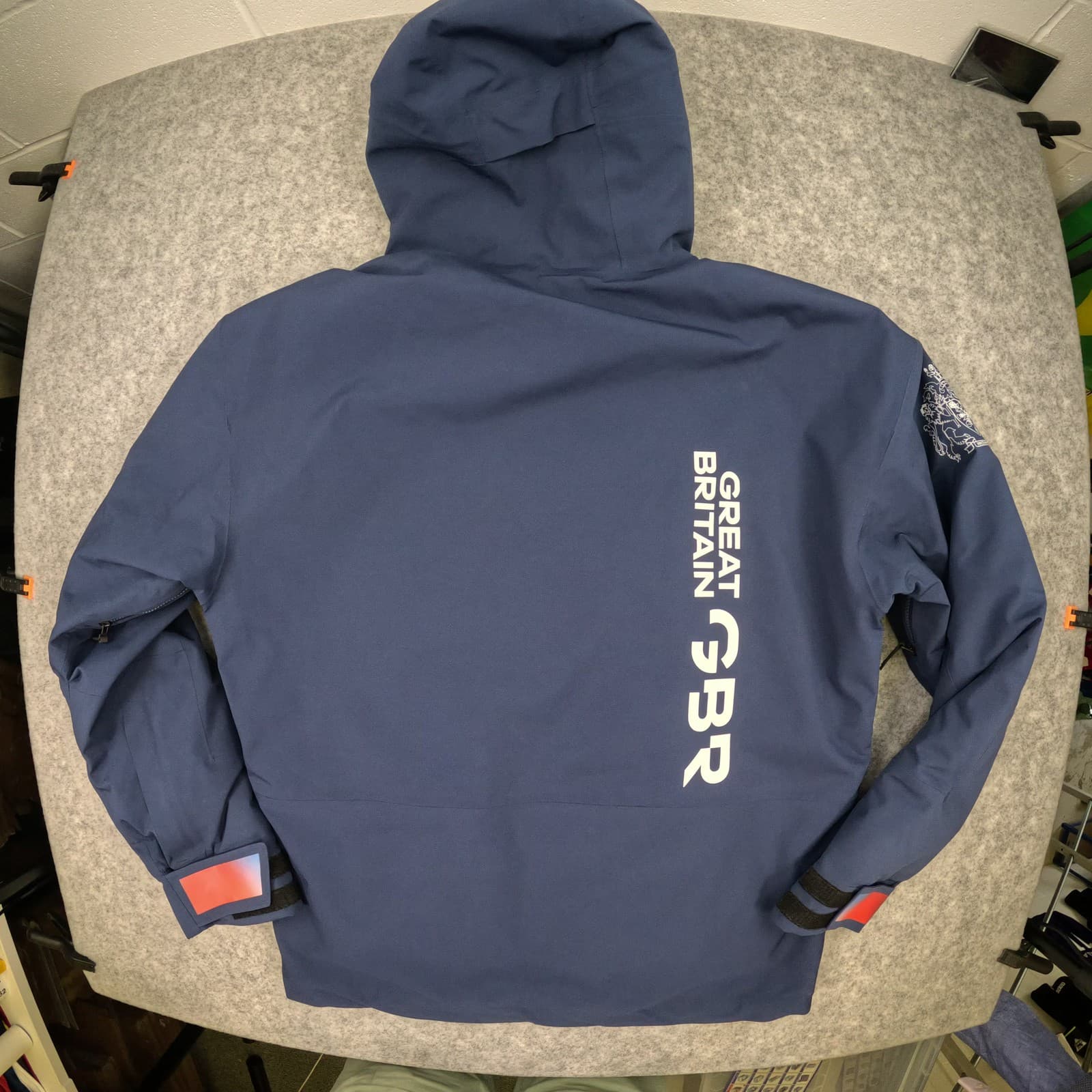 Team GB Hooded Jacket Medium Blue Beijing 2022 adidas Long Sleeve Zip Gore-Tex photo 3
