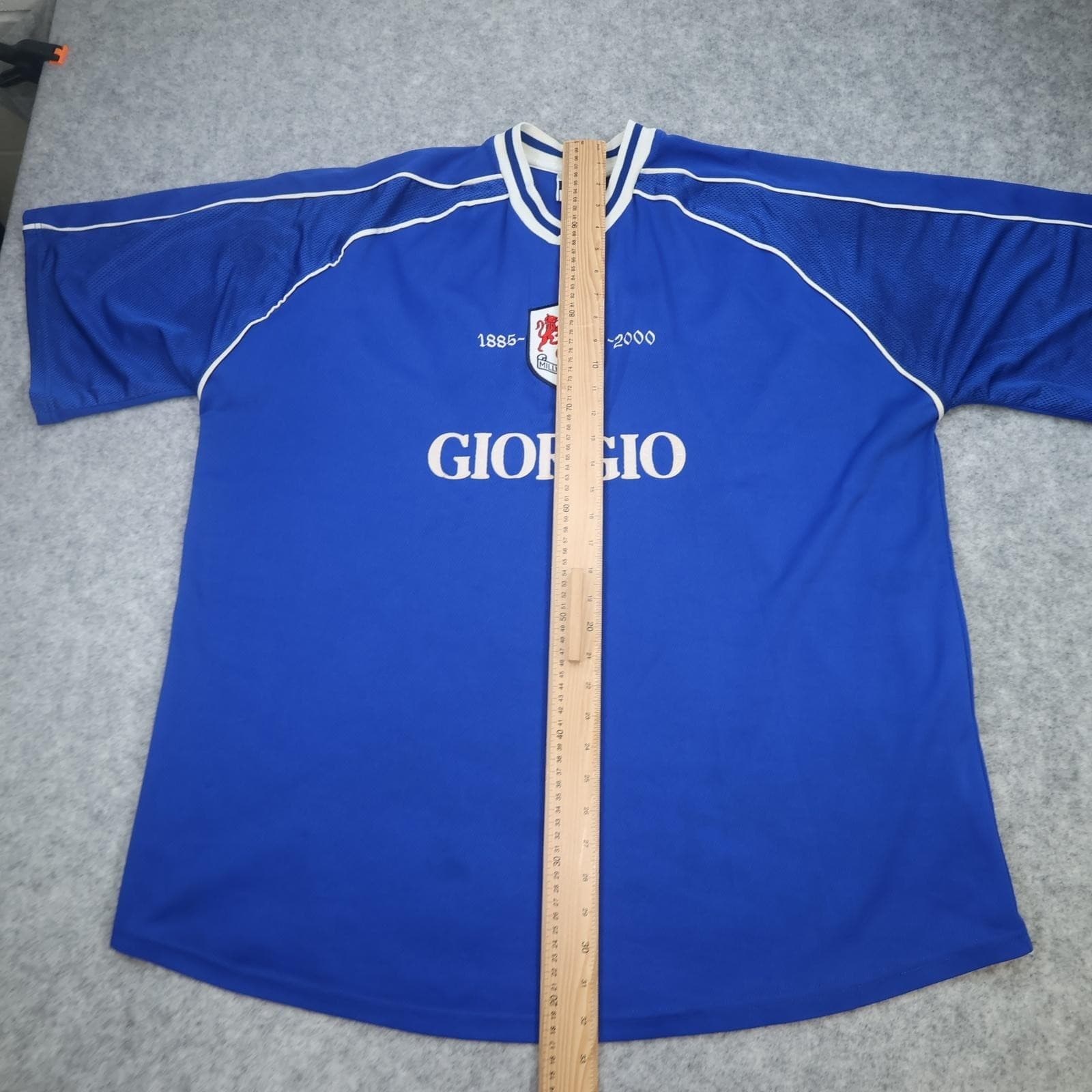 Vintage Millwall Shirt Mens 3XL Blue 2000 2001 125th Anniversary Giorgio Jersey photo 8