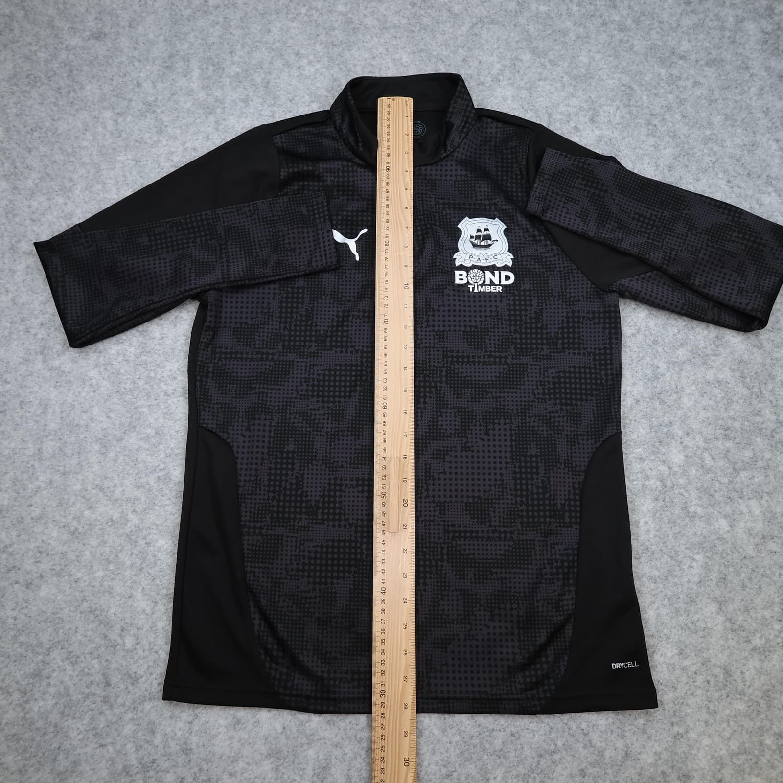 Plymouth Argyle Training Top Mens Medium Black EFL Football Puma Bond Timber photo 9