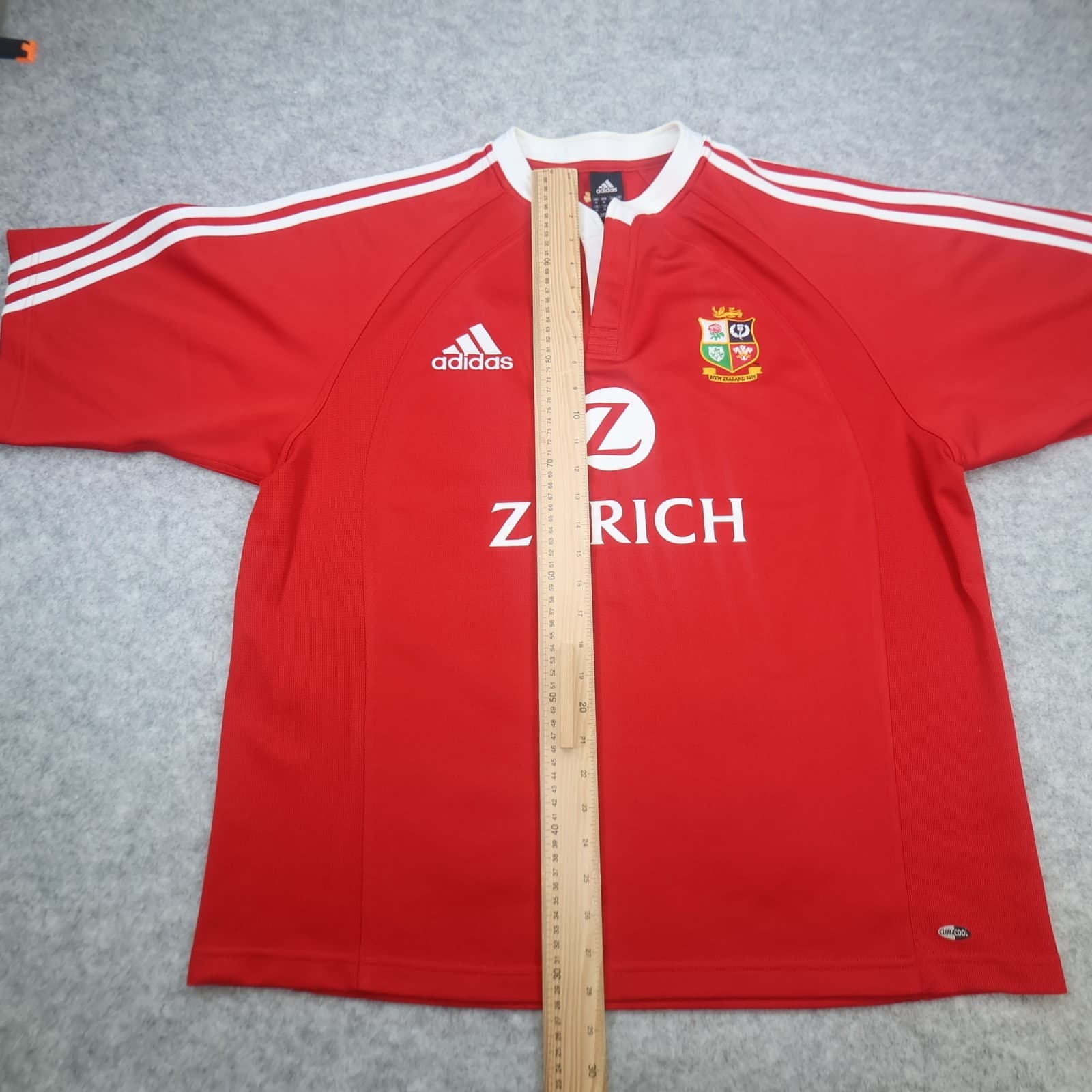 Vintage British & Irish Lions Rugby Shirt Extra Large Zurich Adidas Jersey 2005 photo 13