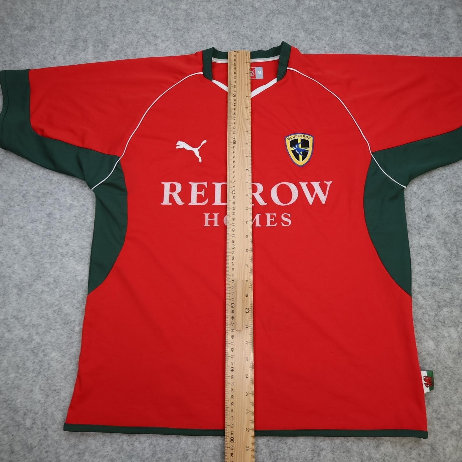 Cardiff City Shirt Mens Medium Red 2004 2005 Puma Redrow Homes Jersey Bluebirds photo 13