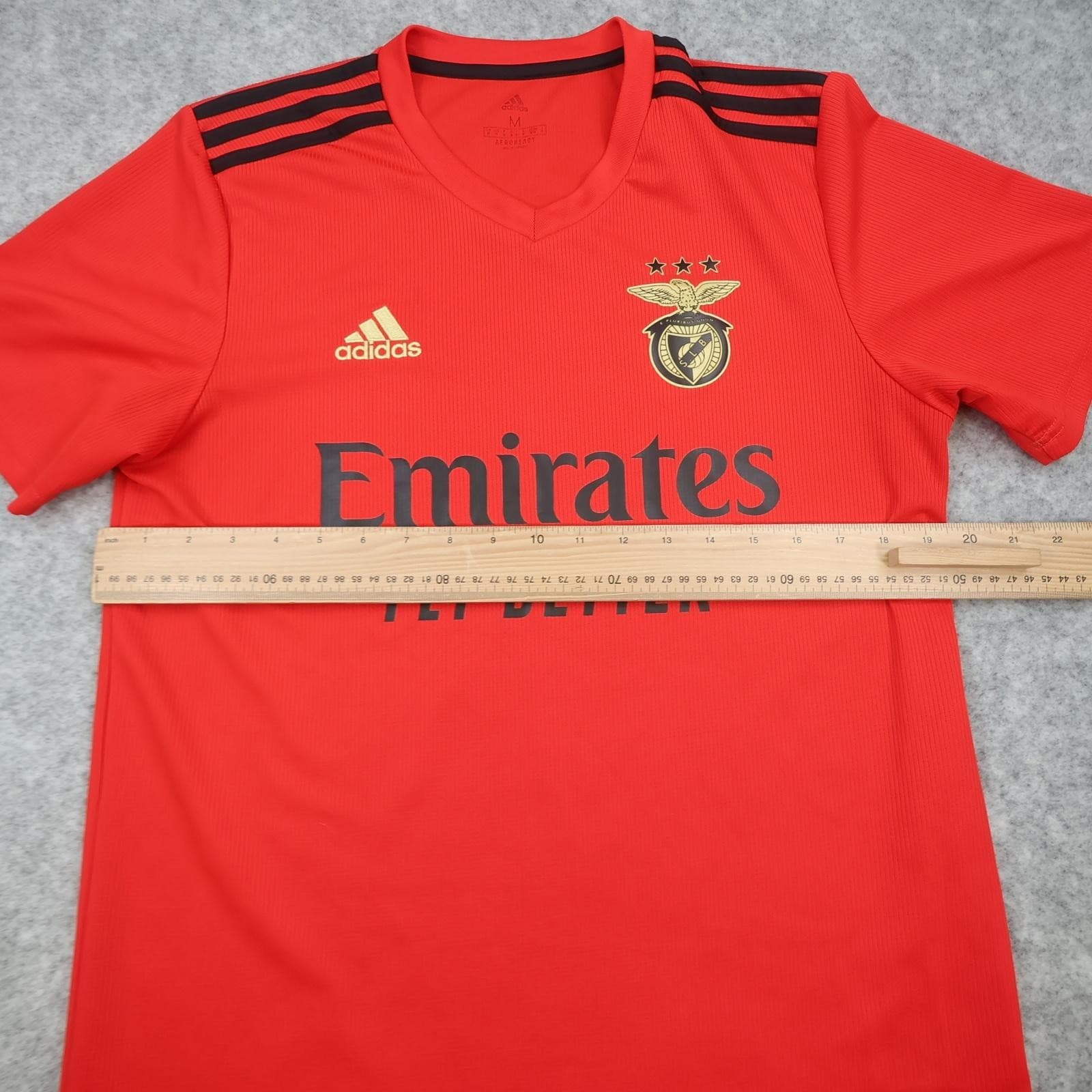 Benfica Shirt Mens Medium Red Home 2020 2021 Adidas Emirates Sagres Jersey photo 9