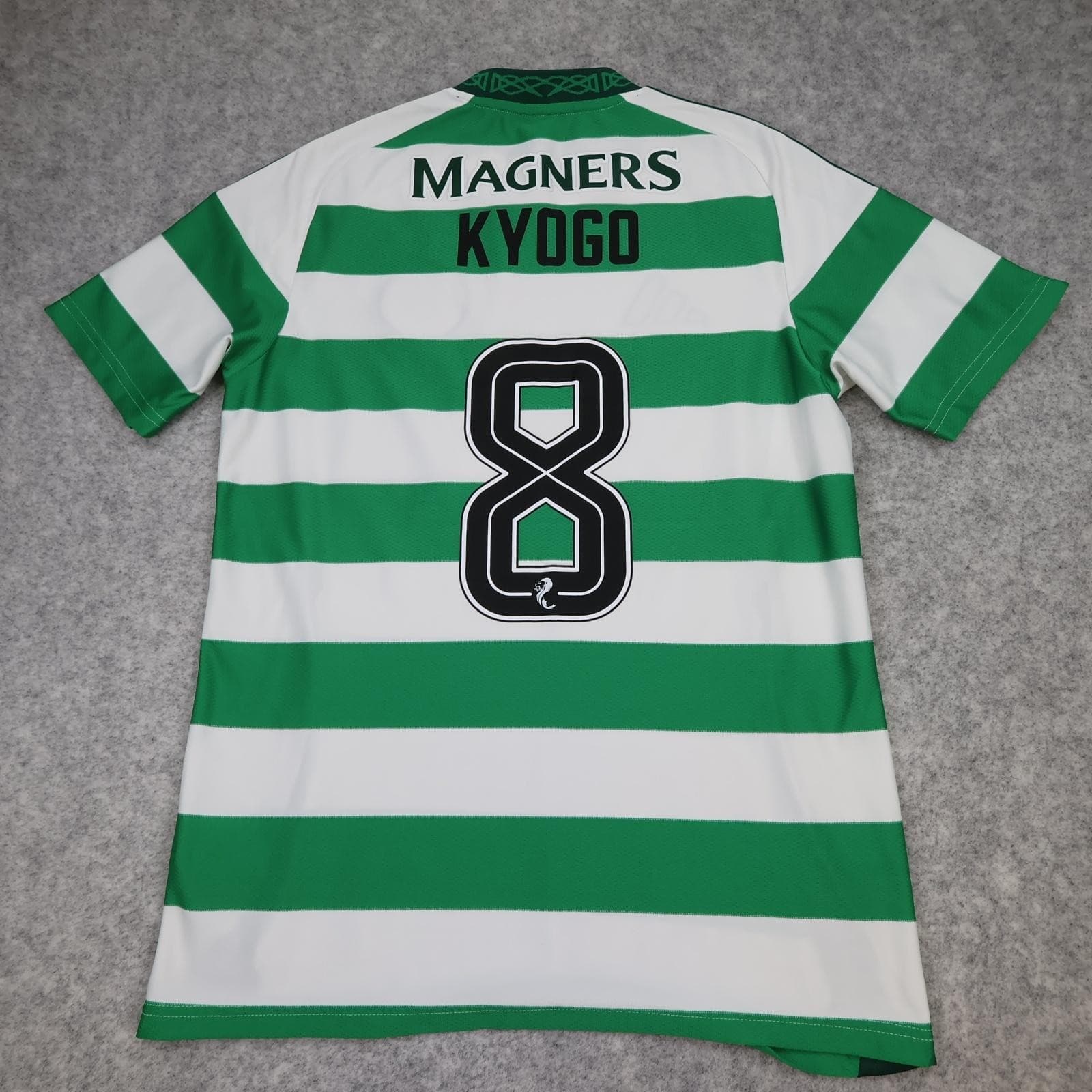 Celtic Shirt Mens Medium Green White Home 2024 2025 Adidas Soccer Jersey Kyogo 8