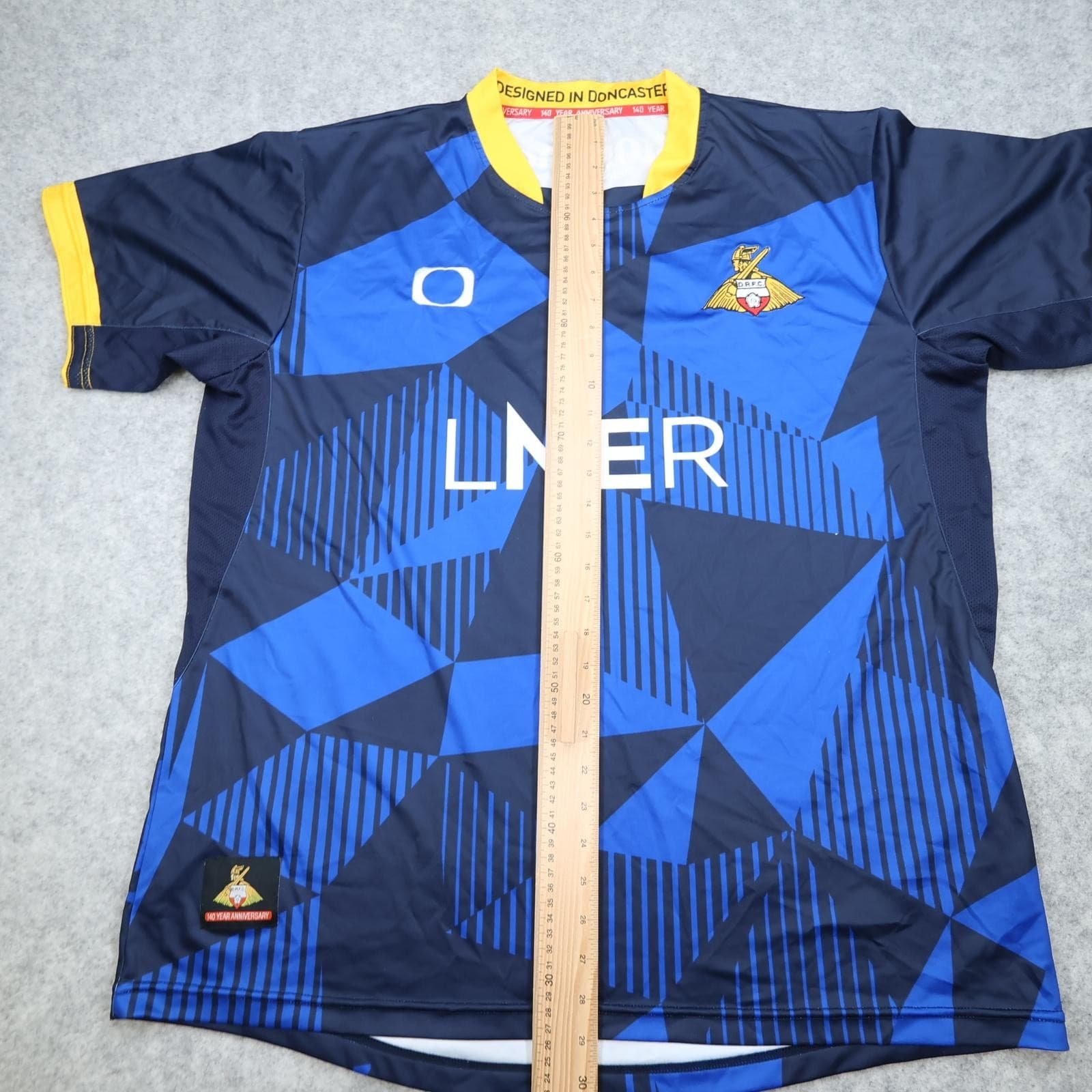 Doncaster Rovers Training Shirt Mens 3XL Blue EFL Football Club Doncaster LNER photo 11