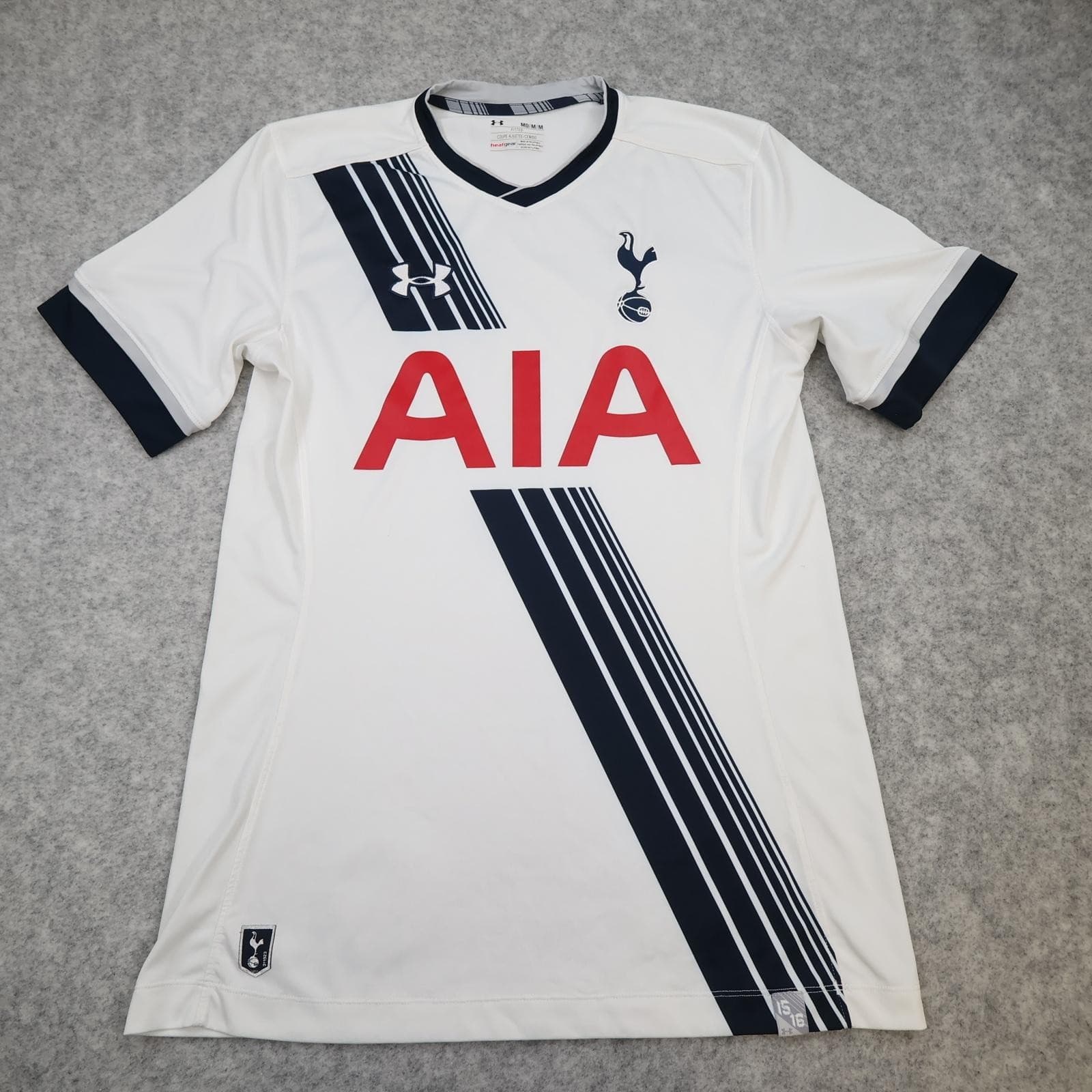 Tottenham Hotspur Shirt Mens Medium Home 2015 2016 Football Under Armour AIA